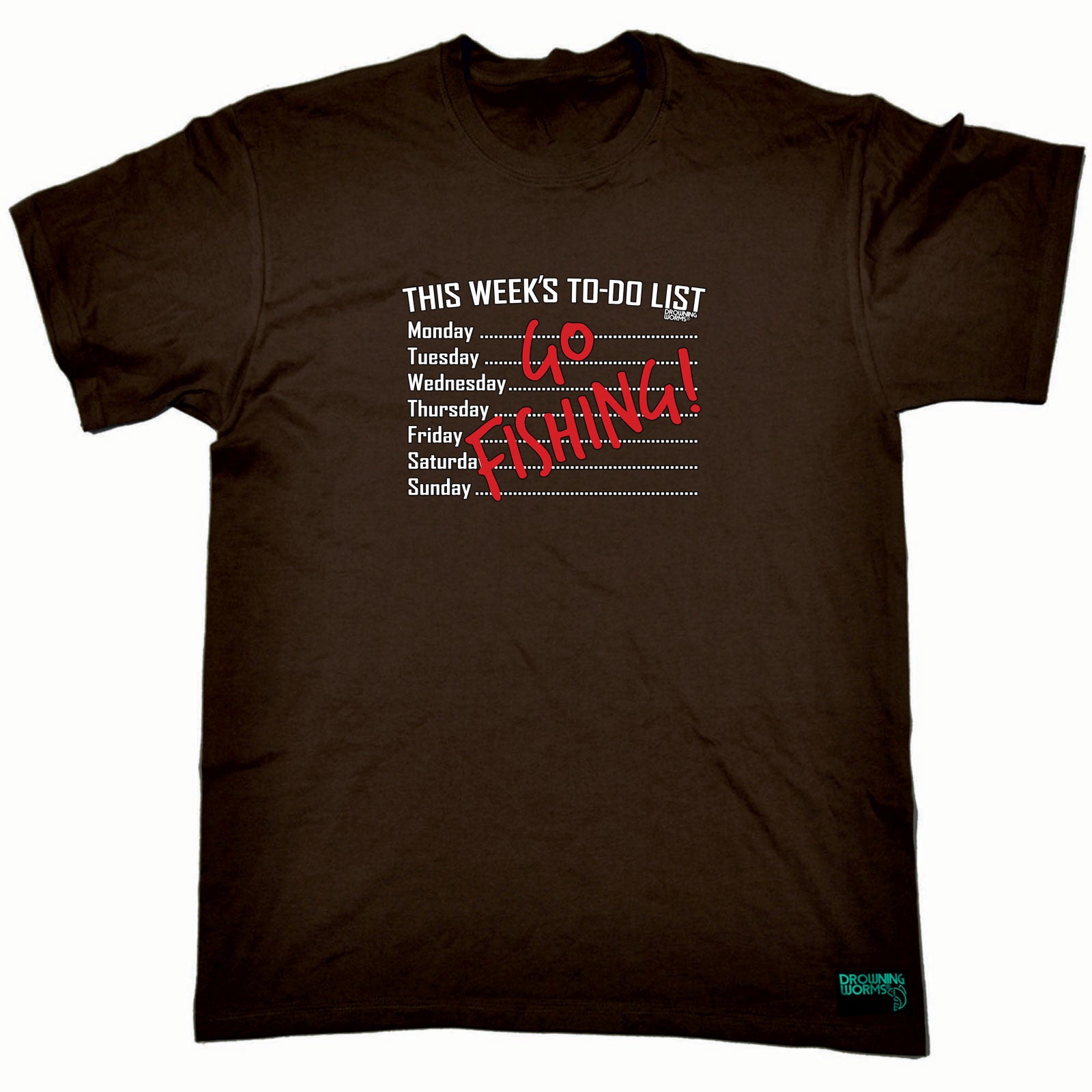 Dw This Weeks To Do List Go Fishing - Mens Funny T-Shirt Tshirts