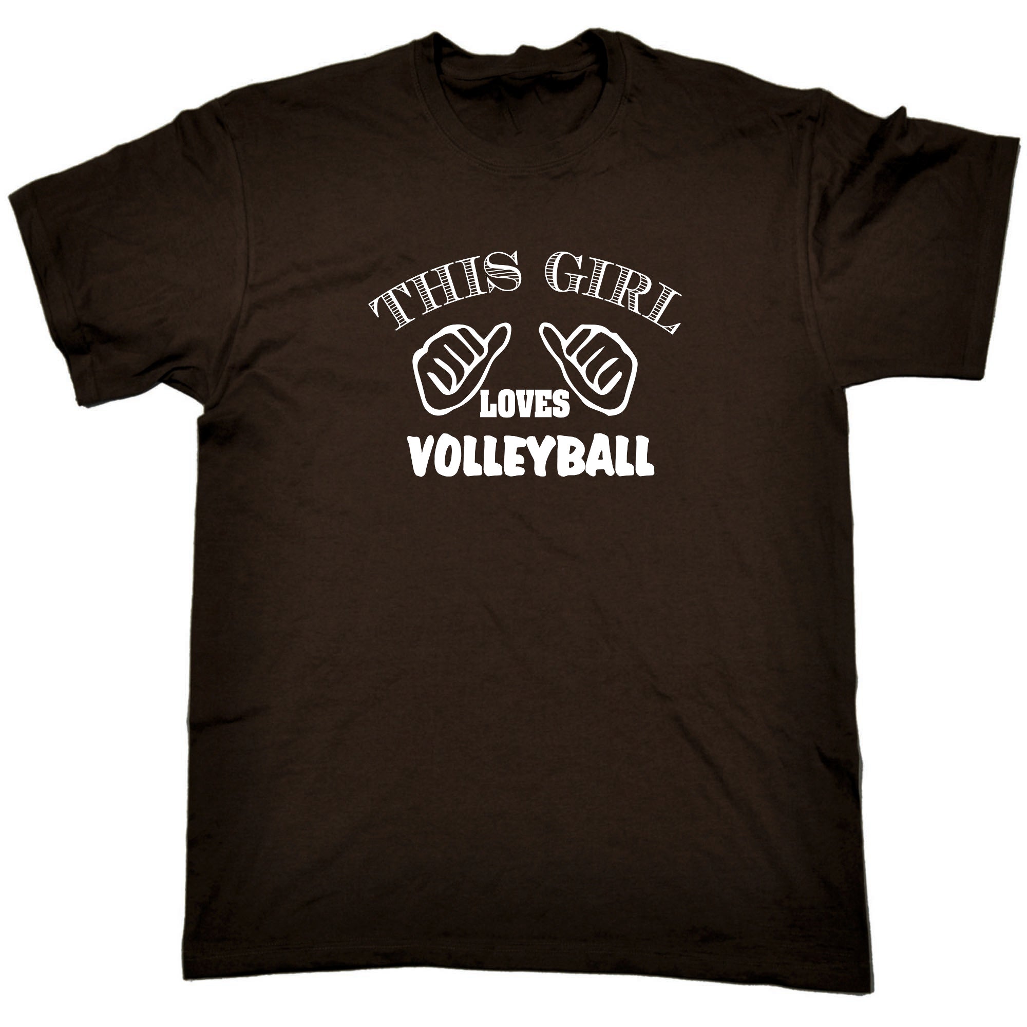 This Girl Loves Volleyball - Mens 123t Funny T-Shirt Tshirts