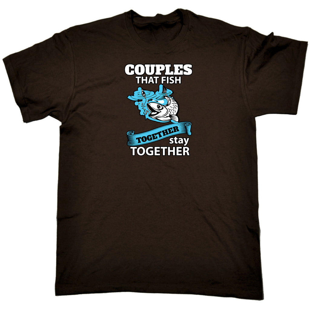 Fishing Couples That Fish Together - Mens 123t Funny T-Shirt Tshirts