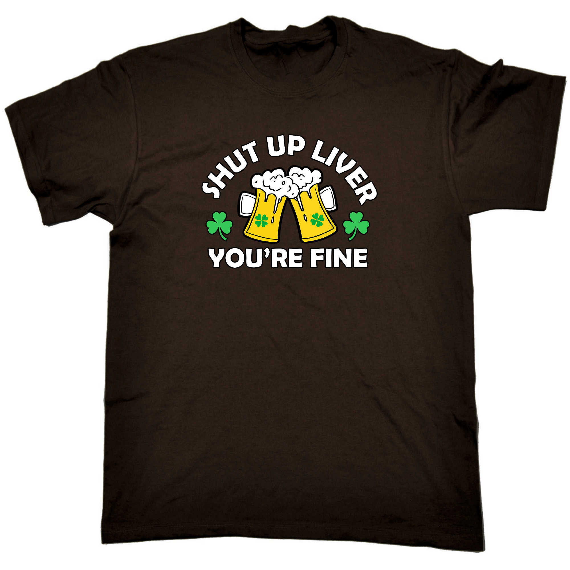 Irish Shut Up Liver Your Fine V2 St Patricks Day - Mens 123t Funny T-Shirt Tshirts