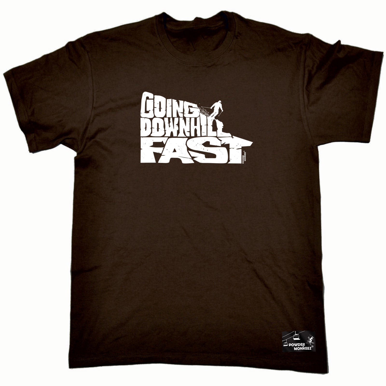 Pm Going Downhill Fast Ski - Mens Funny T-Shirt Tshirts