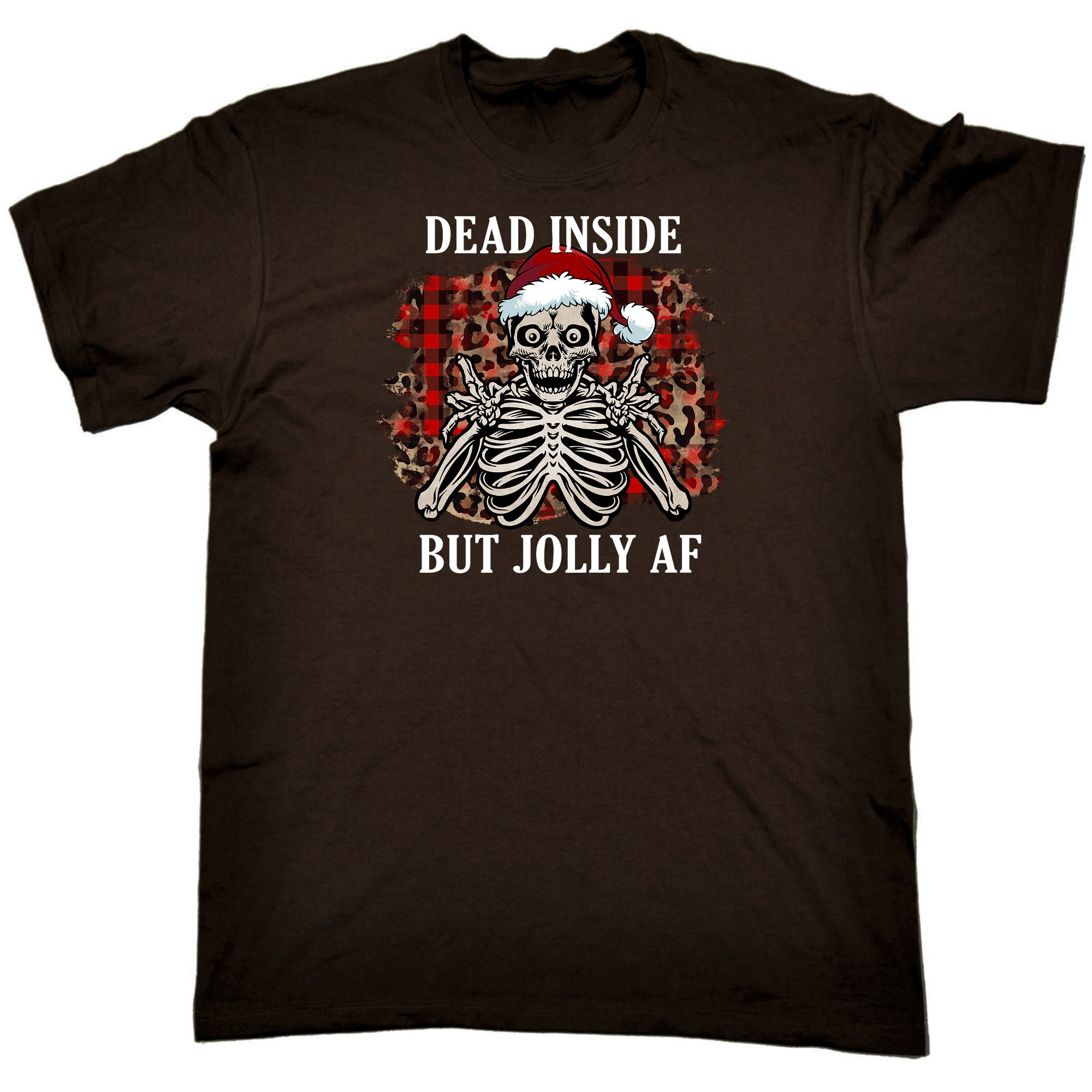 Christmas Dead Inside But Jolly Af - Mens Funny T-Shirt Tshirts