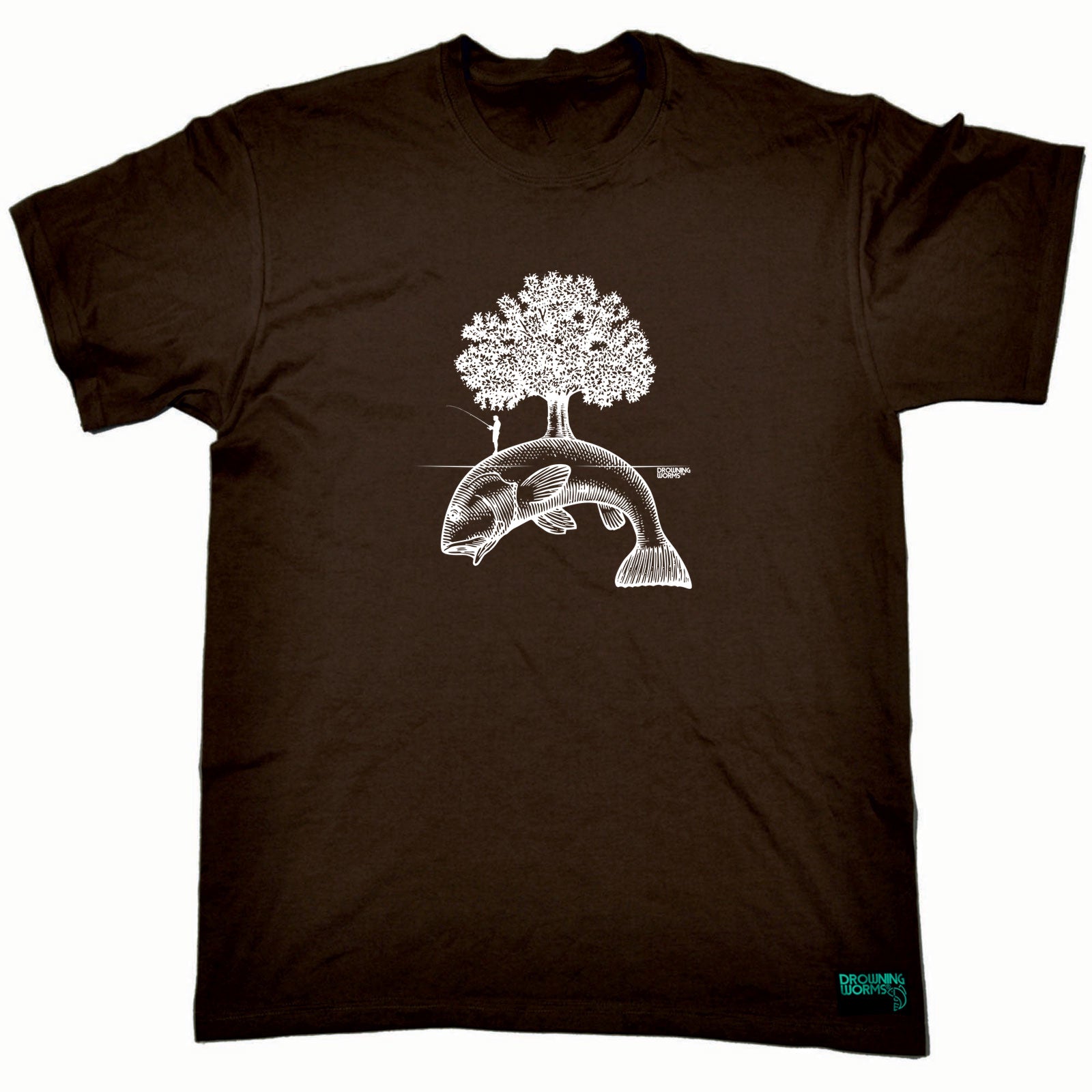 Dw Fish Island - Mens Funny T-Shirt Tshirts