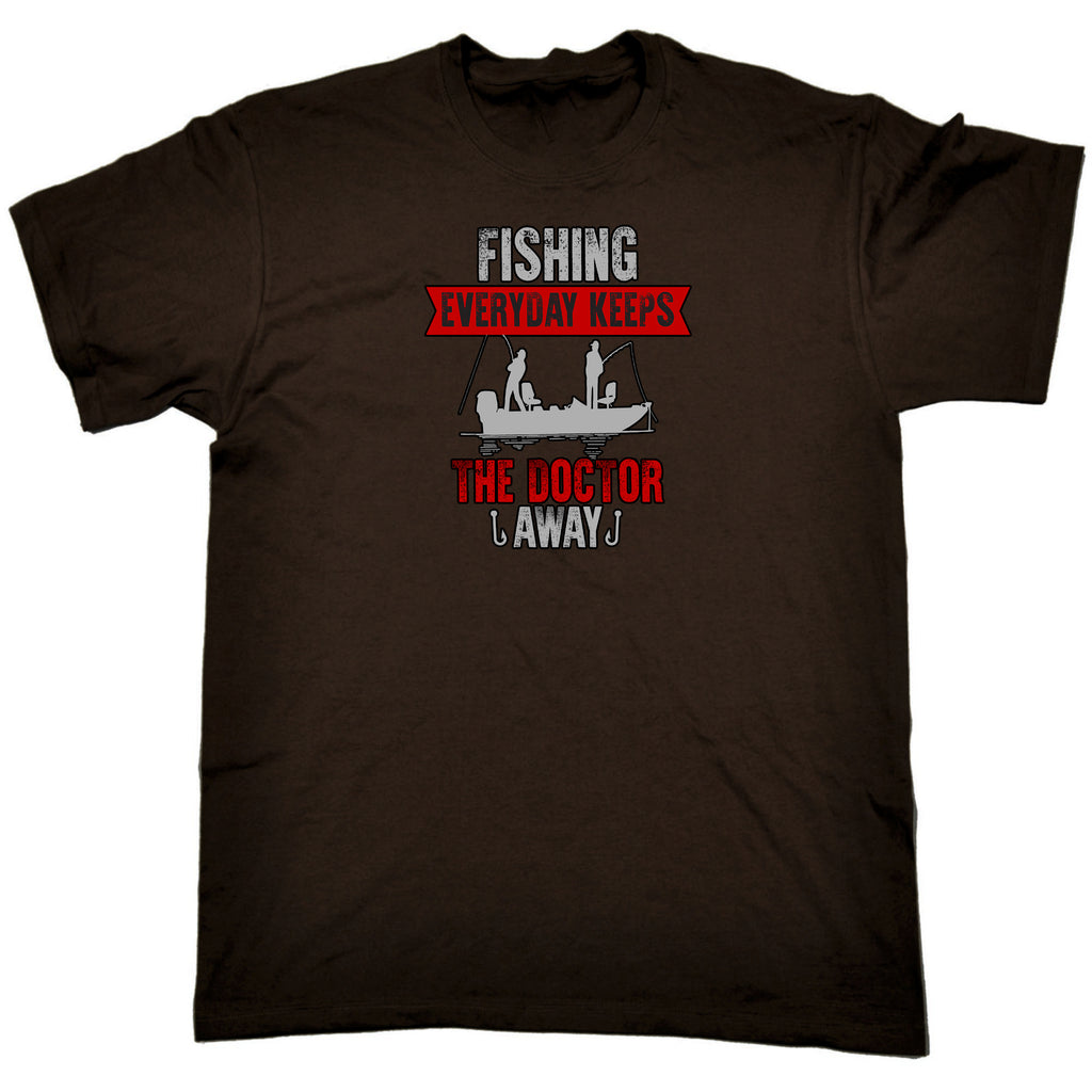 Fishing Everyday Keeps The Doctor Away Fish - Mens 123t Funny T-Shirt Tshirts