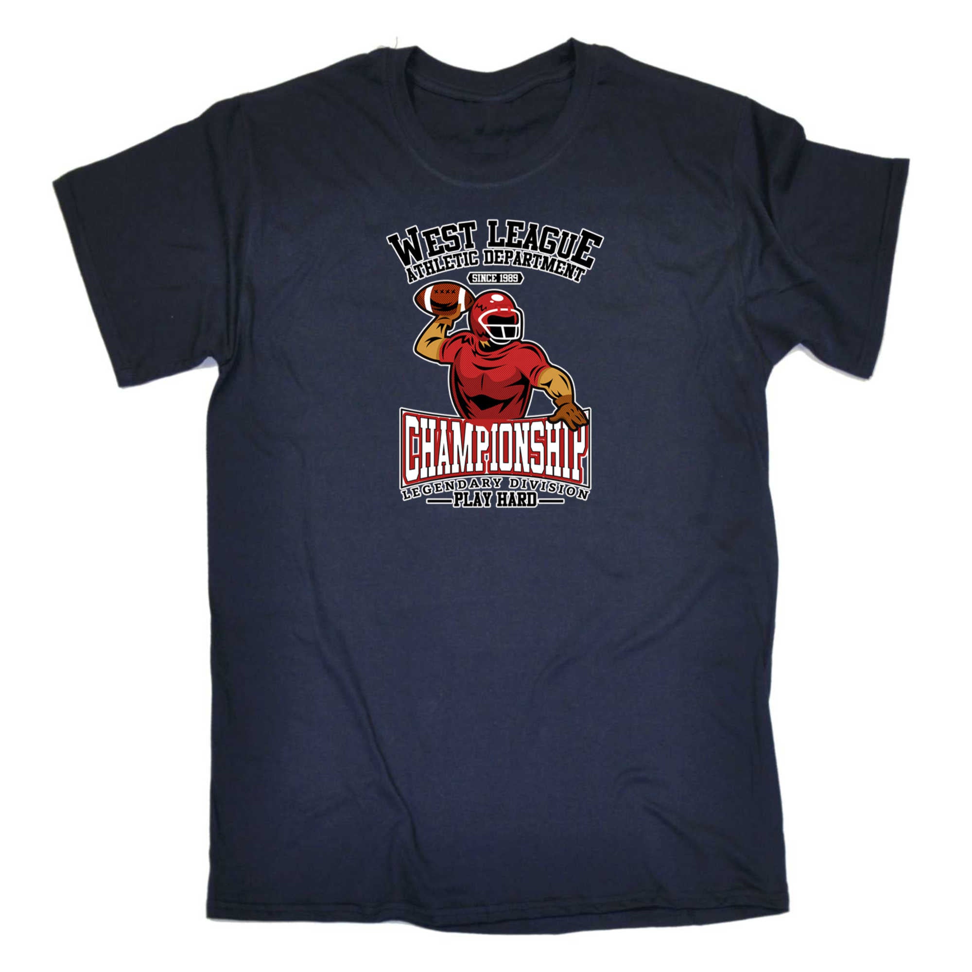 West League Athletic Department American Football Gridiron - Mens 123t Funny T-Shirt Tshirts