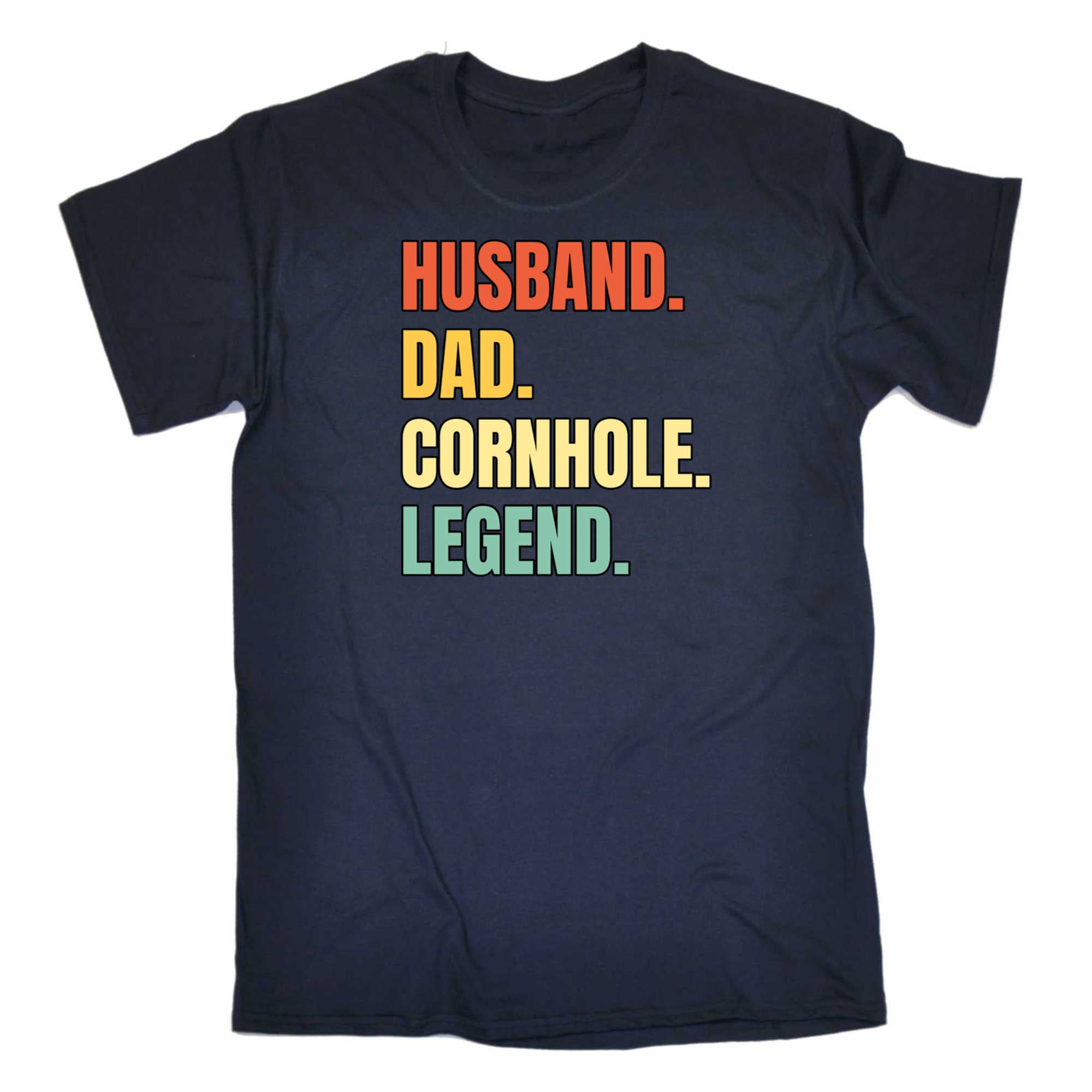 Husband Dad Cornhole Legend - Mens 123t Funny T-Shirt Tshirts