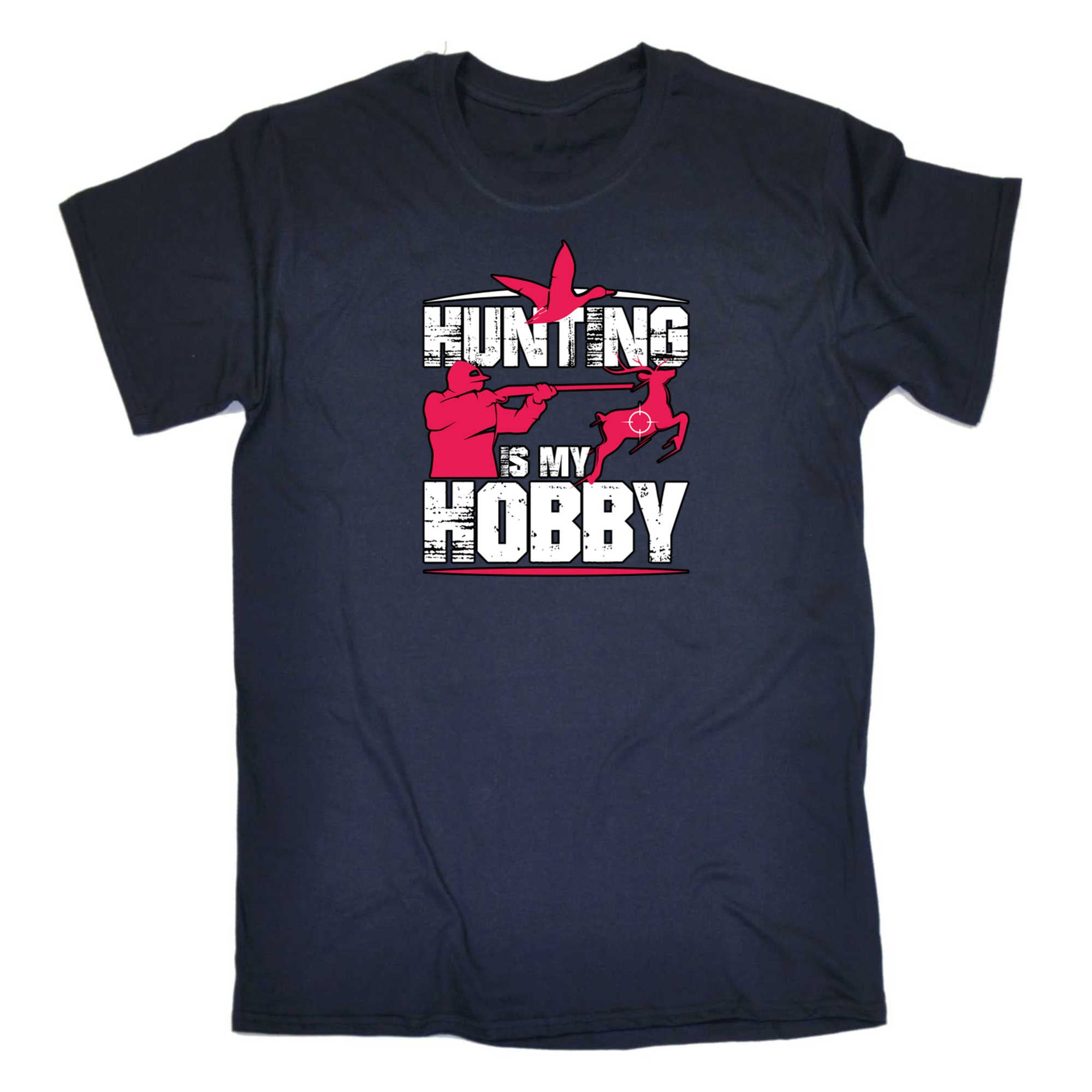 Hunting Is My Hobby Deer Duck - Mens 123t Funny T-Shirt Tshirts