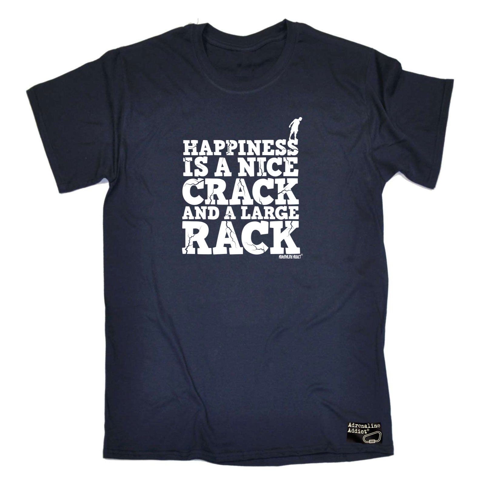 Aa Happiness Is A Nice Crack - Mens Funny T-Shirt Tshirts