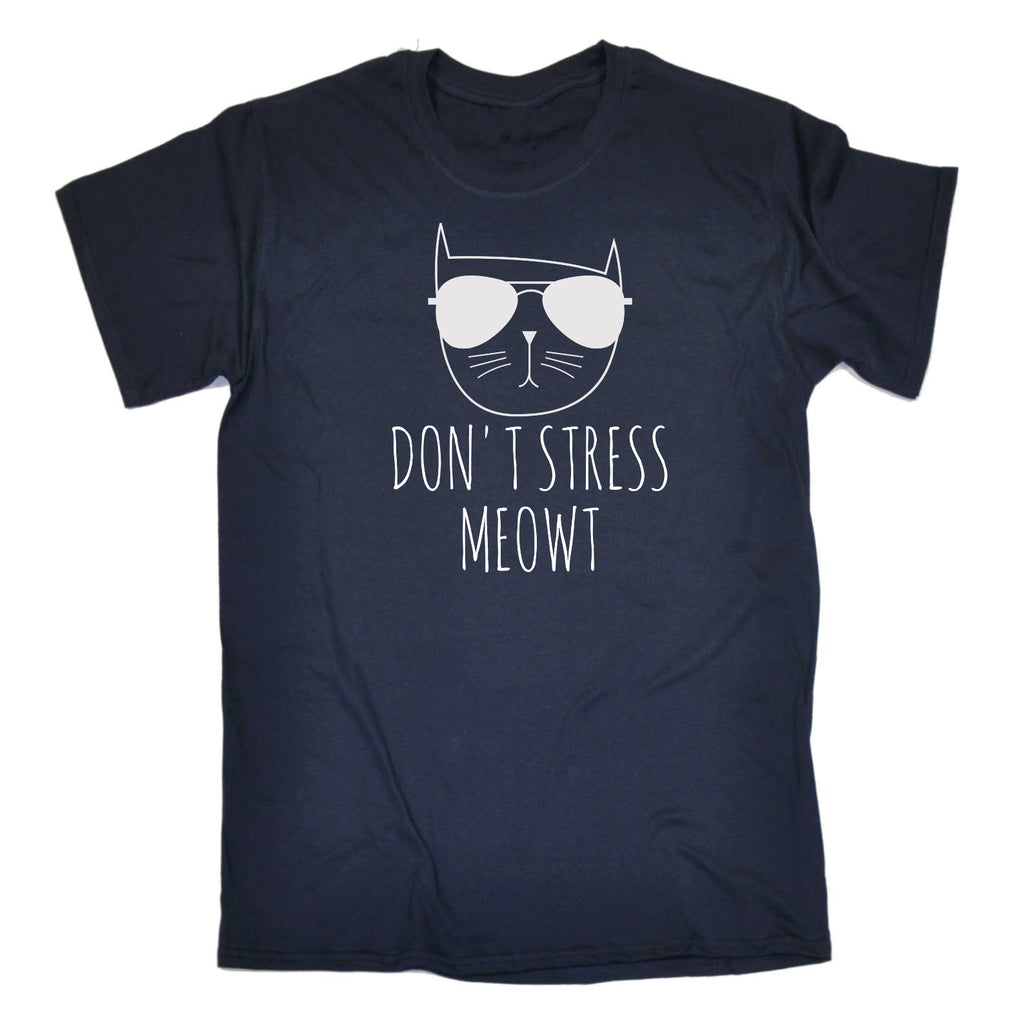 Dont Stress Meow Cat Cats Animal - Mens Funny T-Shirt Tshirts