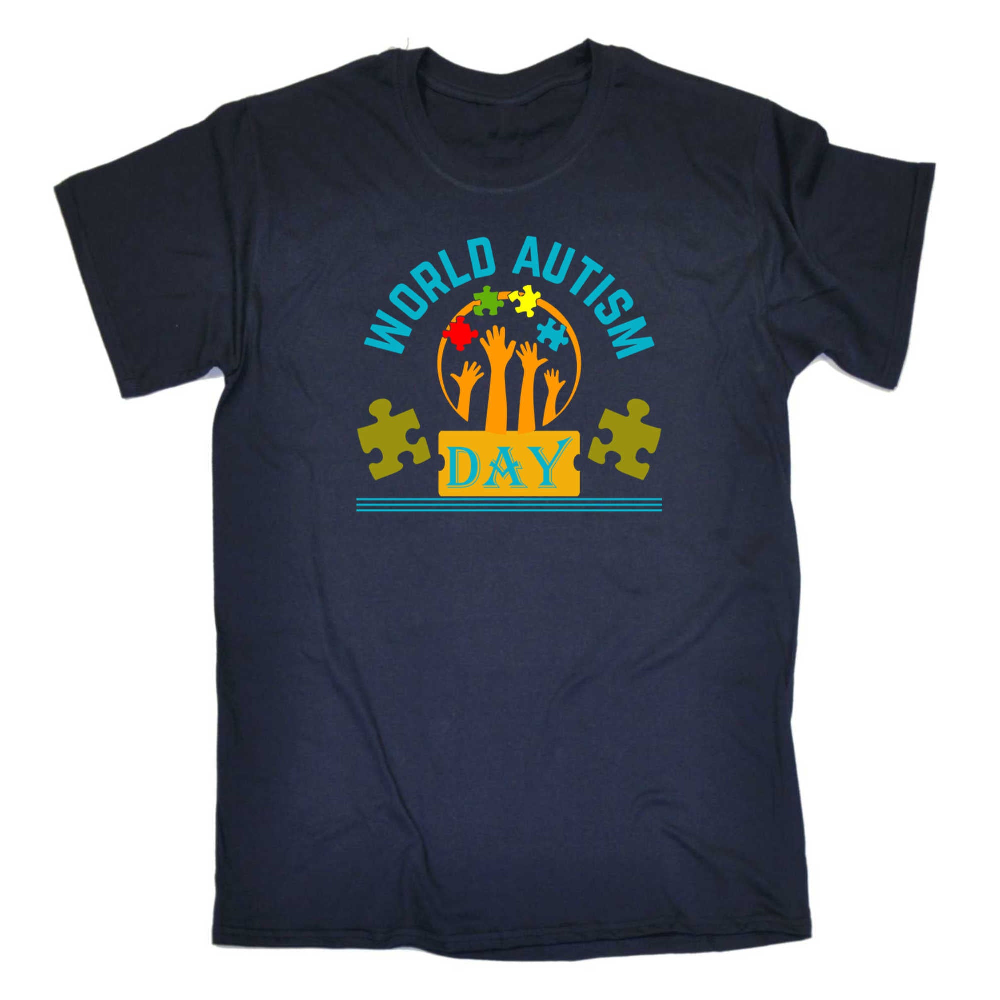 World Autism Day - Mens 123t Funny T-Shirt Tshirts
