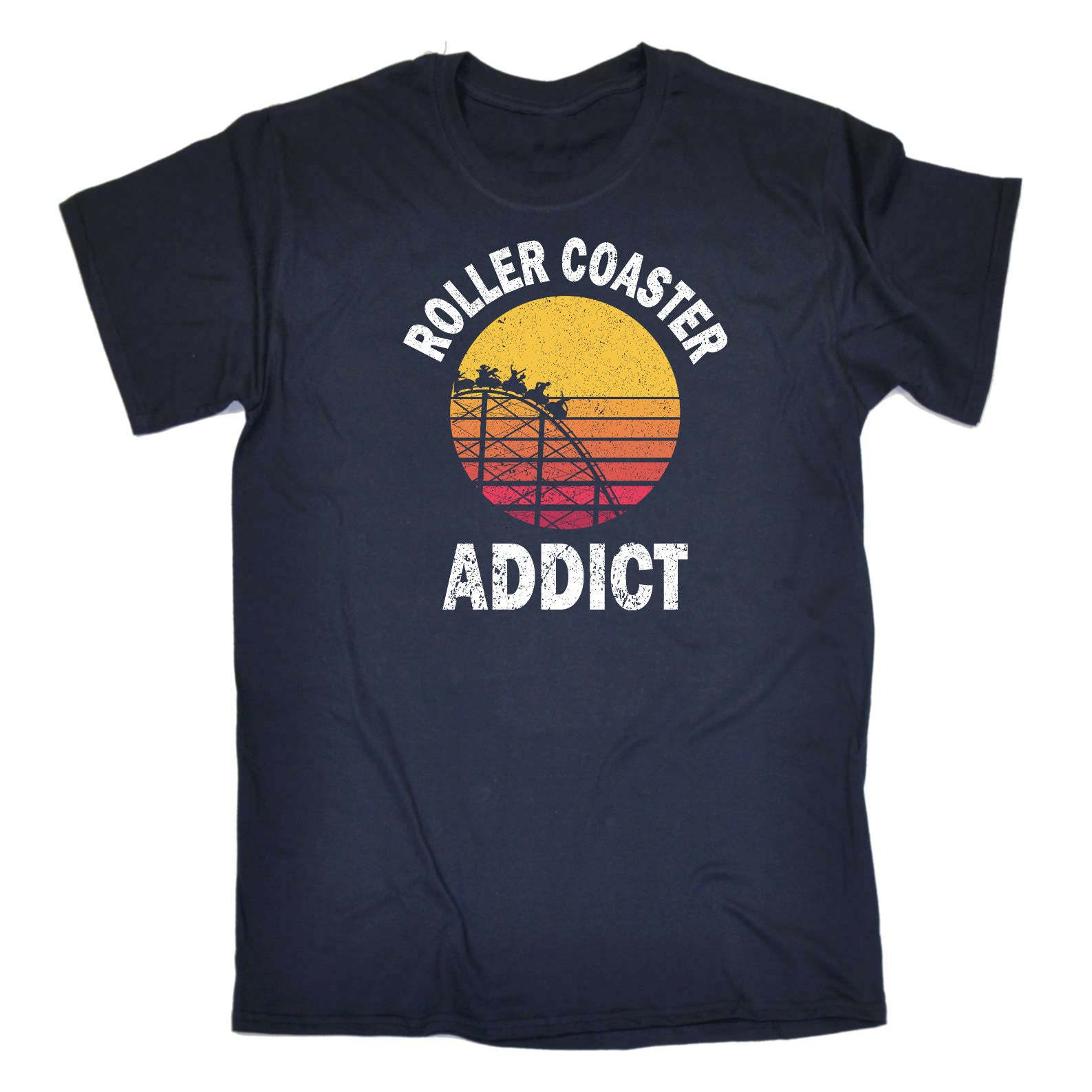 Roller Coaster Addict Theme Park Adrenaline - Mens Funny T-Shirt Tshirts