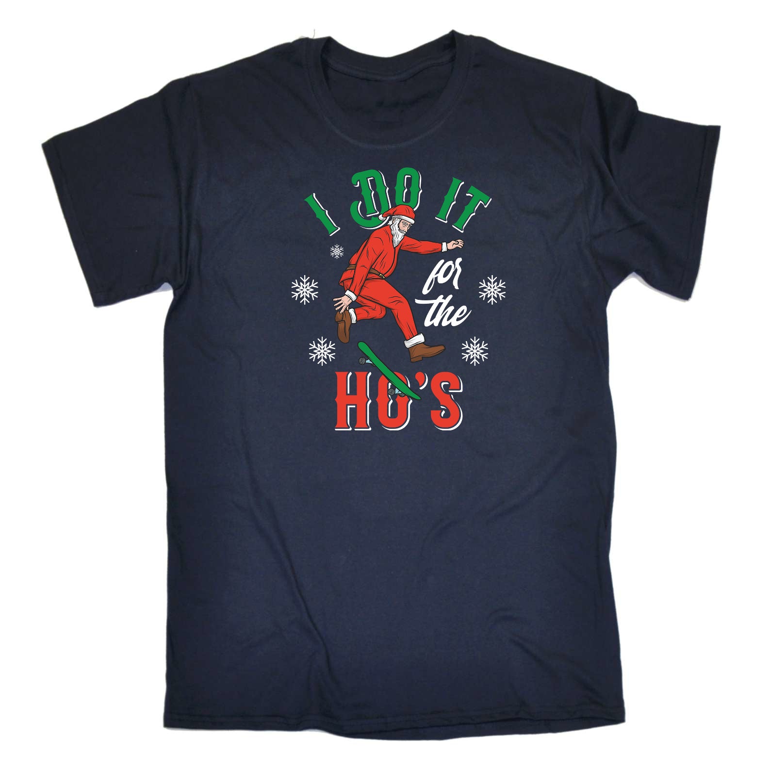 I Do It For The Hos Santa Christmas Funny - Mens Funny T-Shirt Tshirts