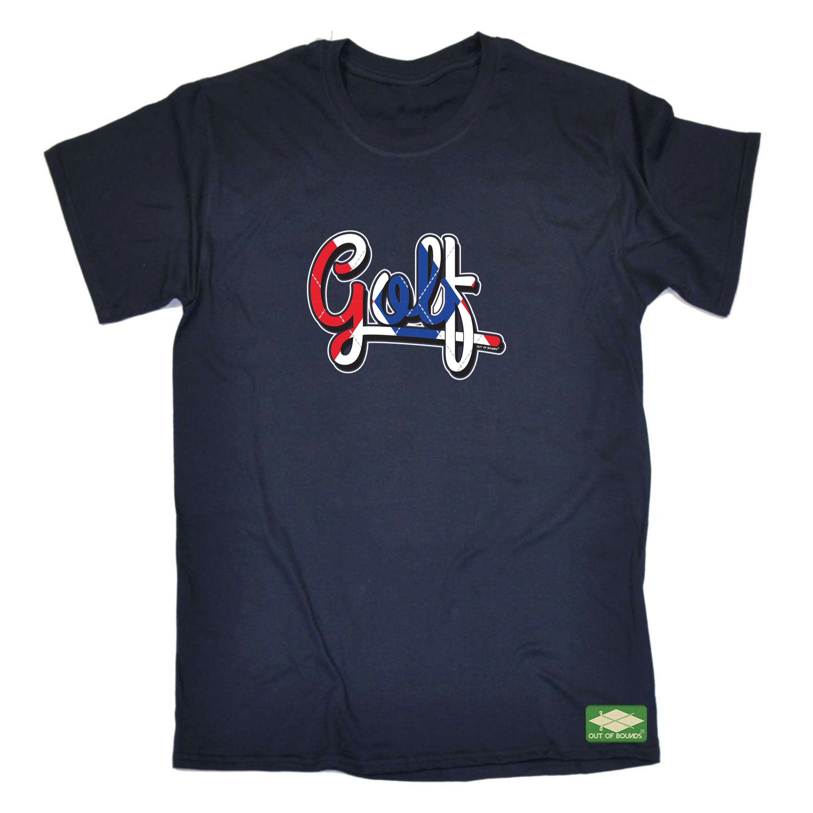 Oob Red White Blue Golf - Mens Funny T-Shirt Tshirts