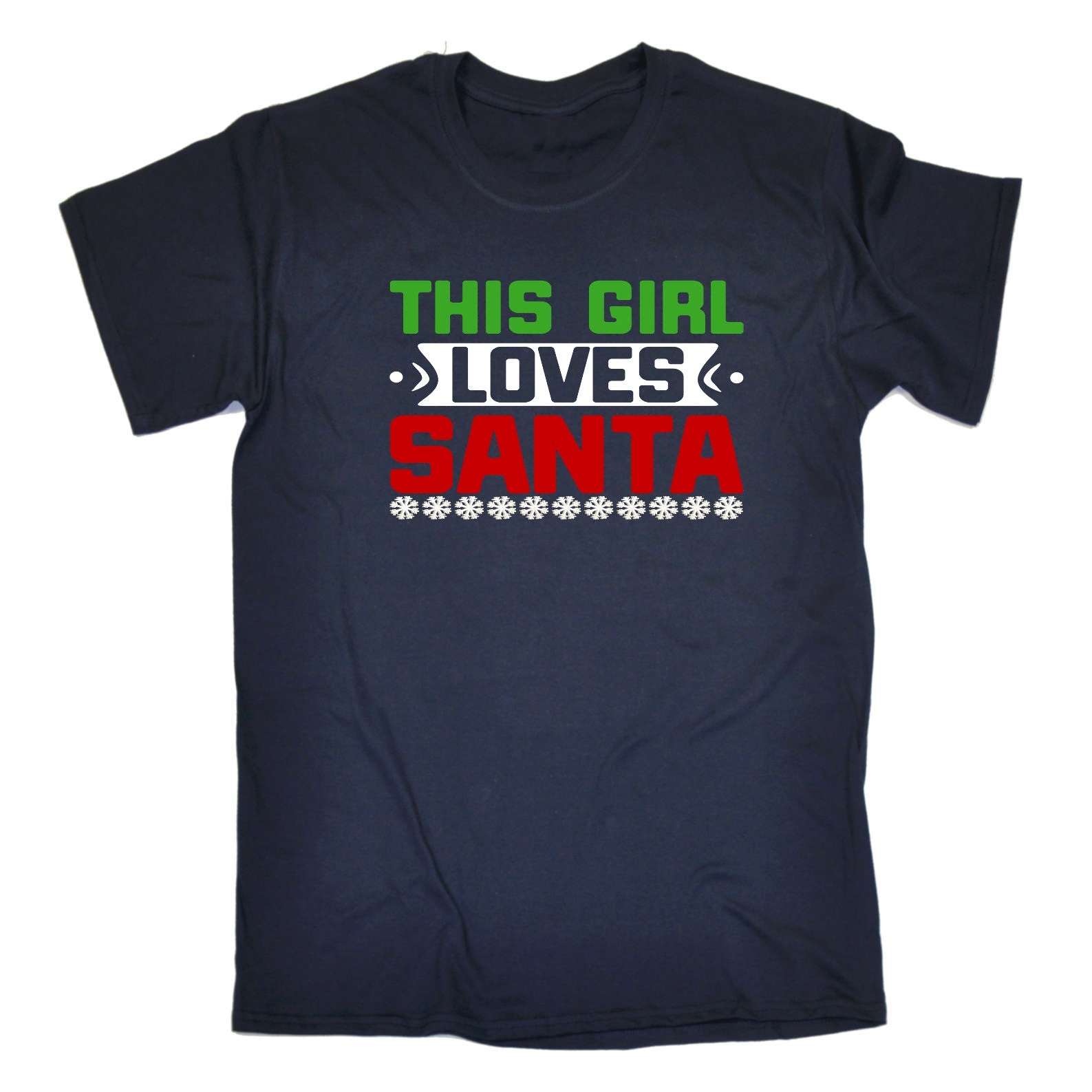 This Girl Loves Santa Christmas Xmas - Mens Funny T-Shirt Tshirts