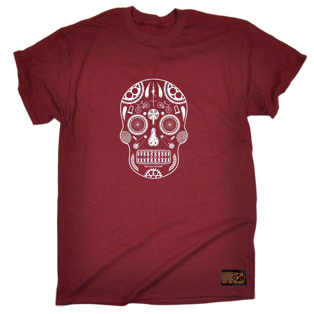 Rltw Cycle Candy Skull - Mens Funny T-Shirt Tshirts