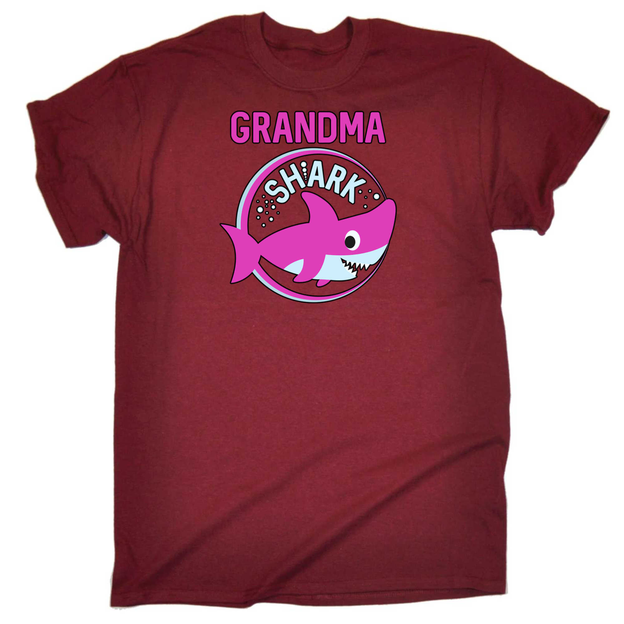 Grandma Shark Grandmother Mum Mother - Mens 123t Funny T-Shirt Tshirts