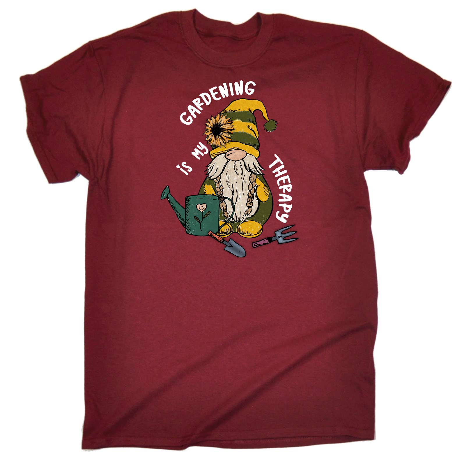 Gardening Is My Therapy Garden - Mens Funny T-Shirt Tshirts