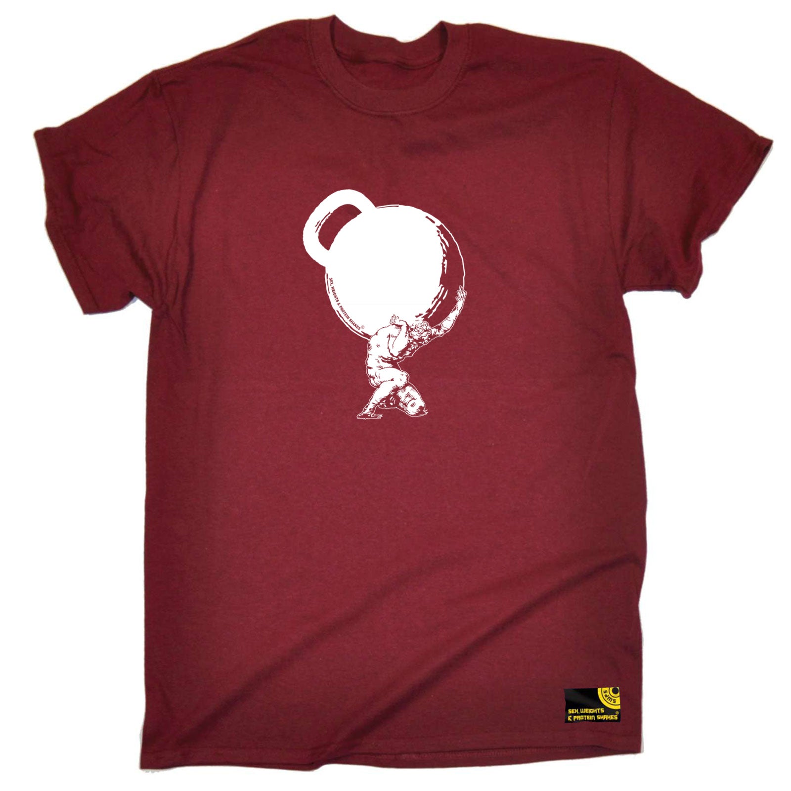 Swps Atlas Greek God Kettlebell - Mens Funny T-Shirt Tshirts