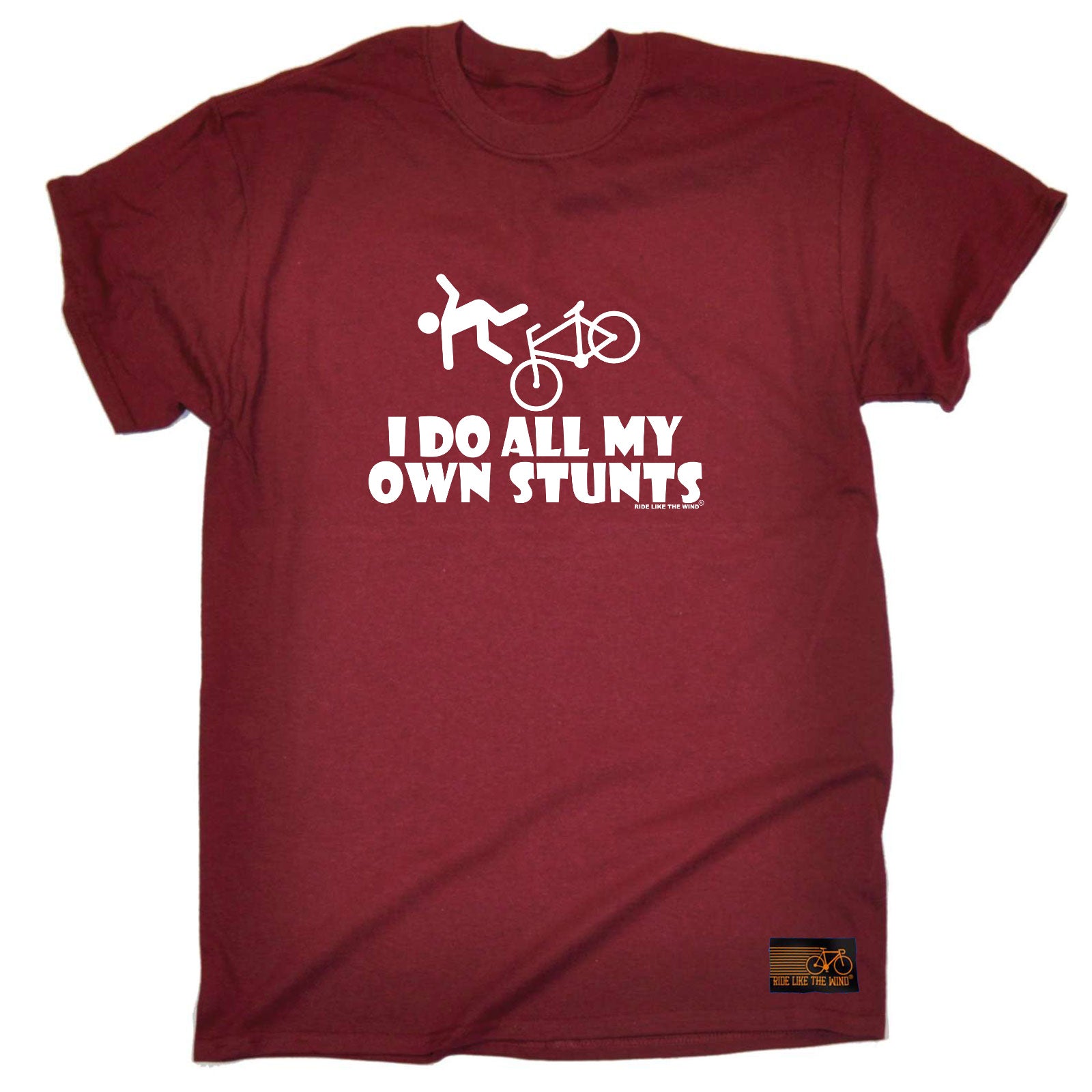 Rltw I Do All My Own Stunts Cycle - Mens Funny T-Shirt Tshirts