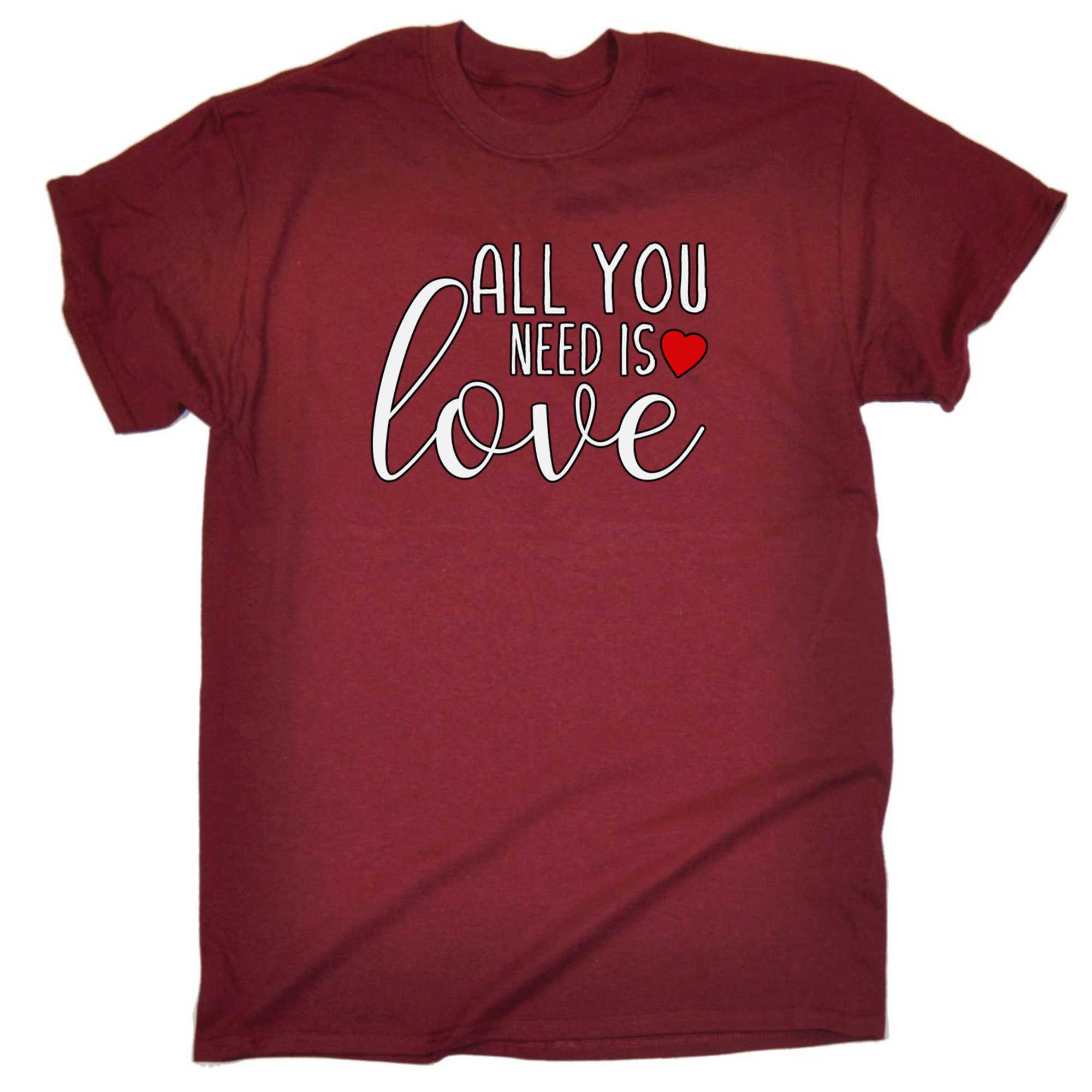 All You Need Is Love Valentines Day - Mens 123t Funny T-Shirt Tshirts