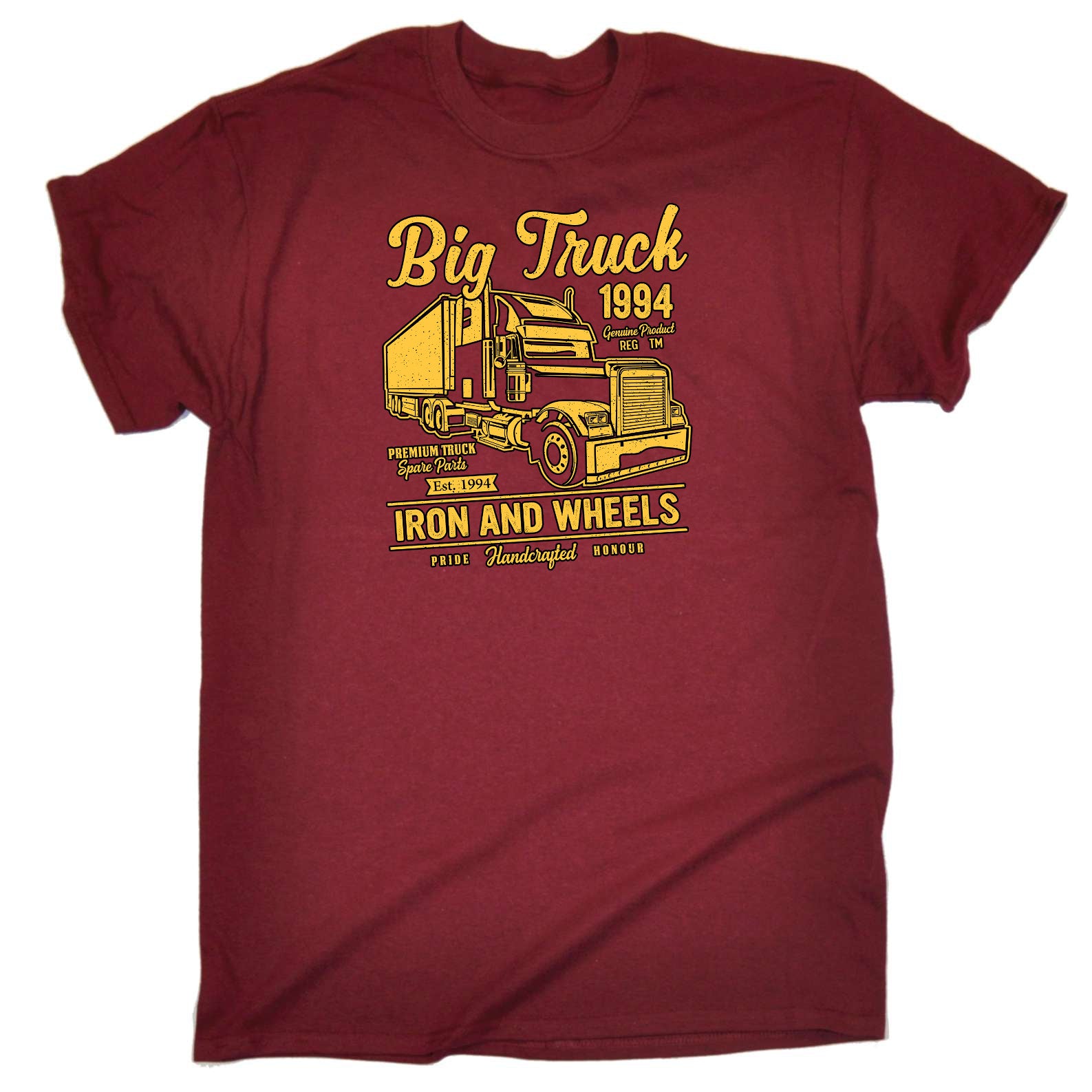 Big Trucks Iron And Wheels Truck - Mens Funny T-Shirt Tshirts