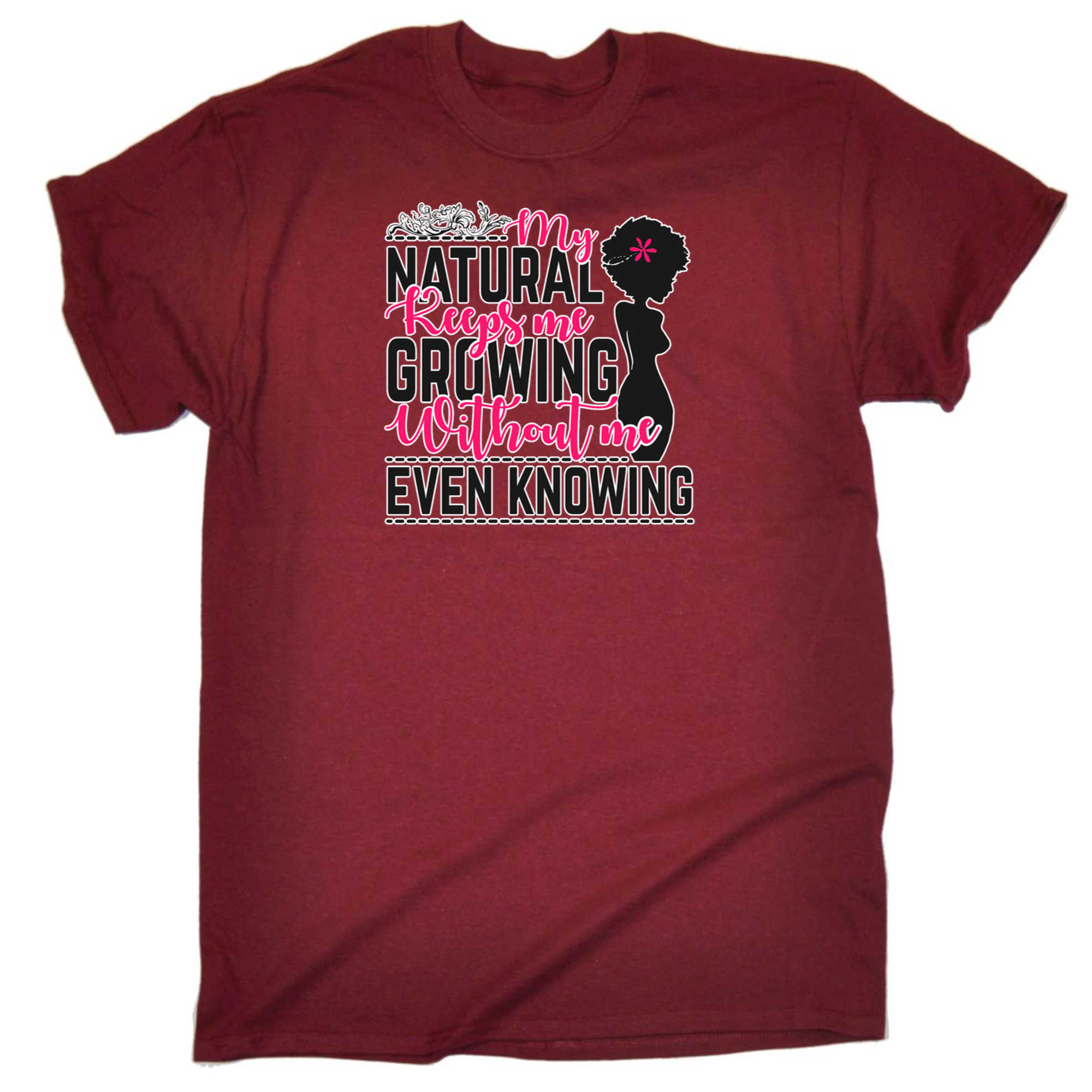 My Natural Keeps Me Crowing Afro - Mens 123t Funny T-Shirt Tshirts