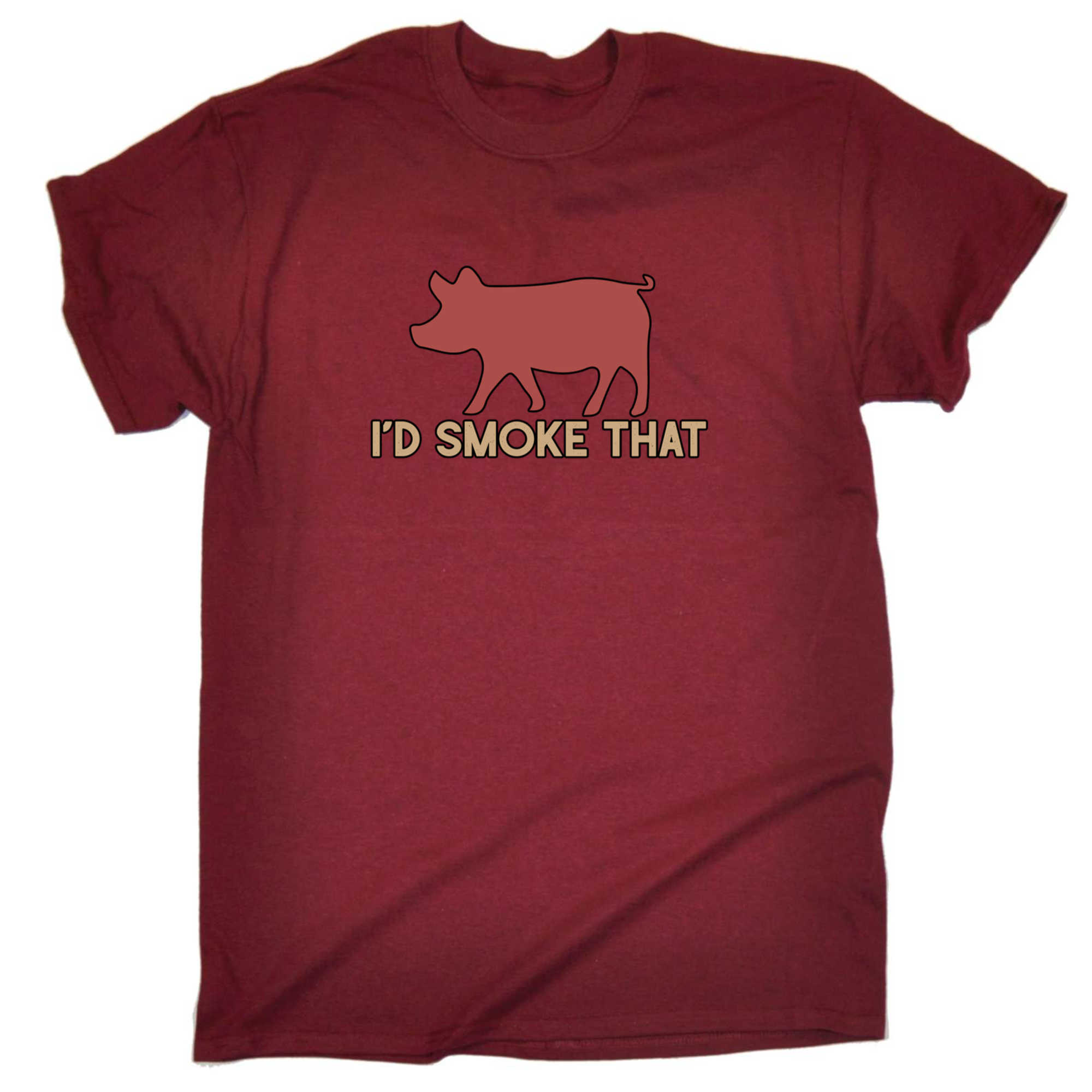 Id Smoke That Pig Chef Cooking Bacon - Mens 123t Funny T-Shirt Tshirts