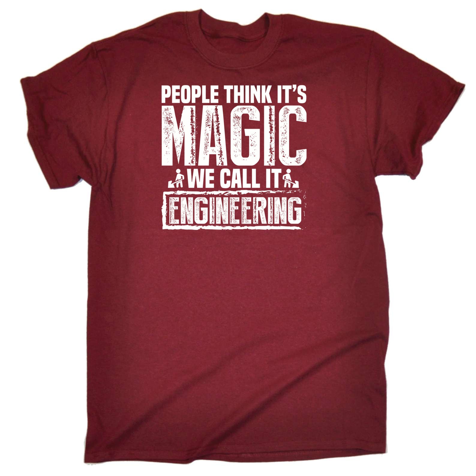 People Think Magic We Call It Engineering - Mens 123t Funny T-Shirt Tshirts