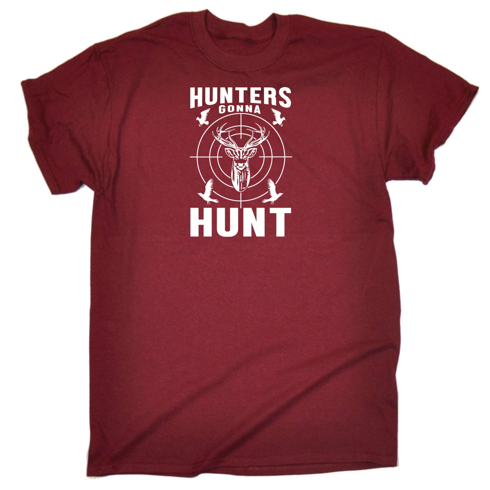 Hunters Gonna Hunt Deer - Mens 123t Funny T-Shirt Tshirts