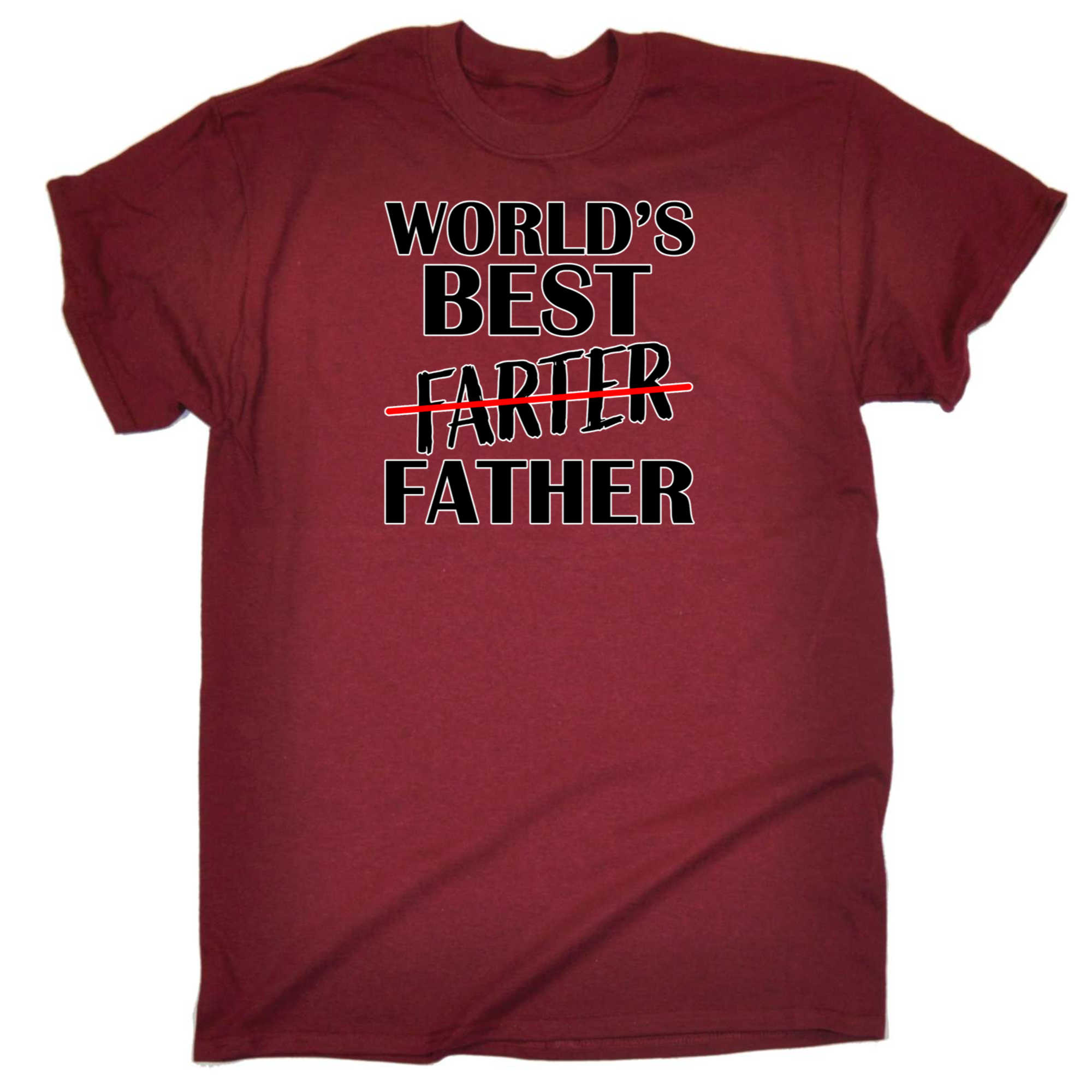 Worlds Best Father Farter V2 Fathers Day - Mens 123t Funny T-Shirt Tshirts