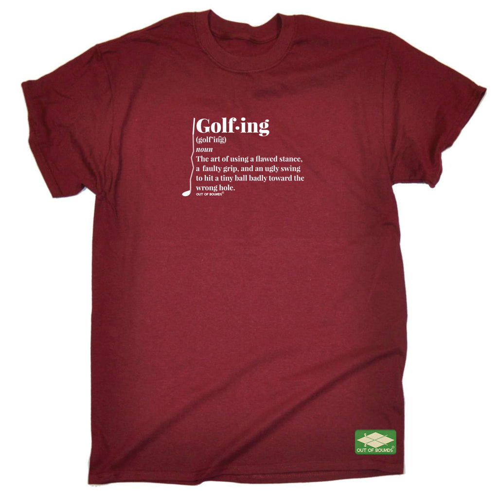 Oob Golfing Noun - Mens Funny T-Shirt Tshirts