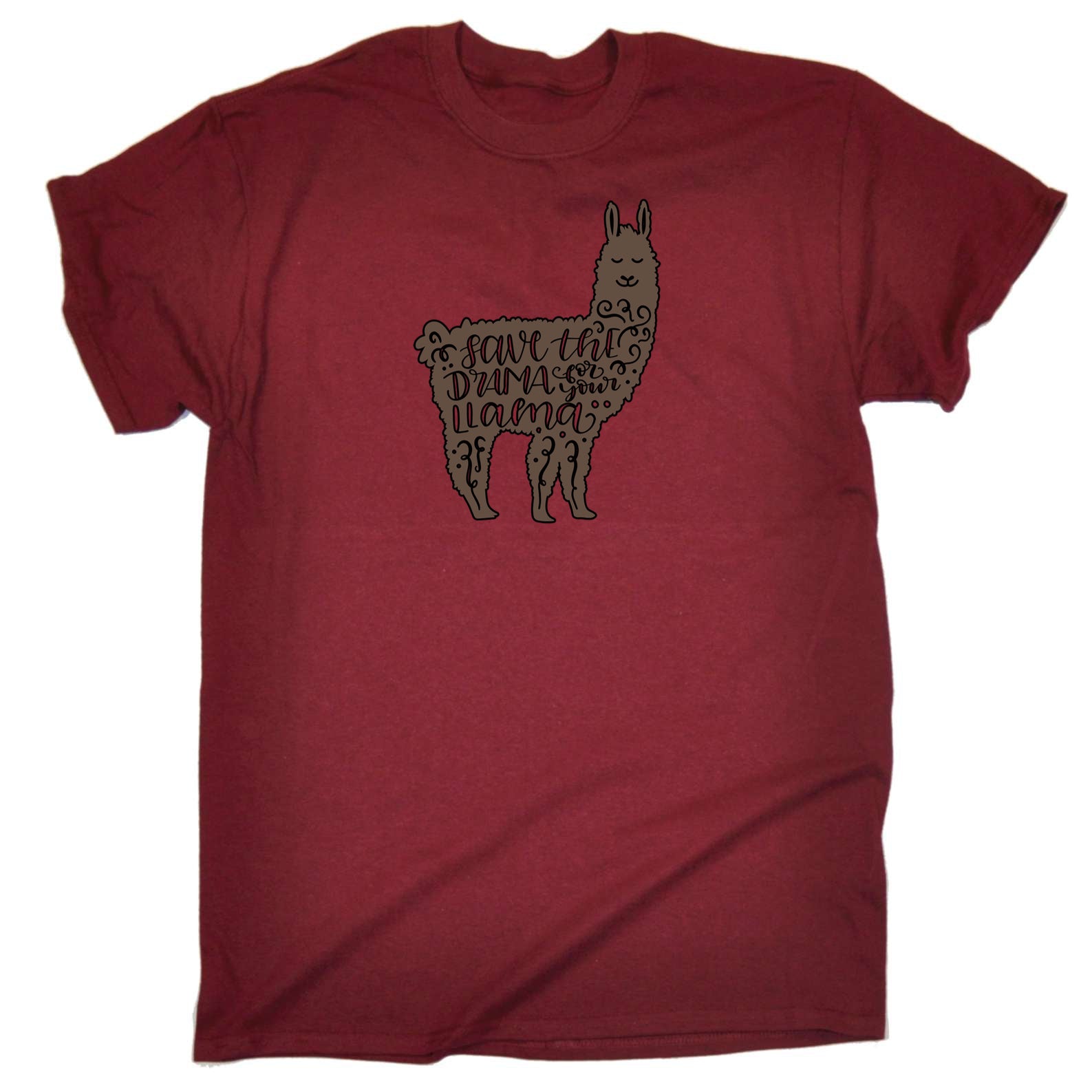 Save The Drama Llama - Mens 123t Funny T-Shirt Tshirts