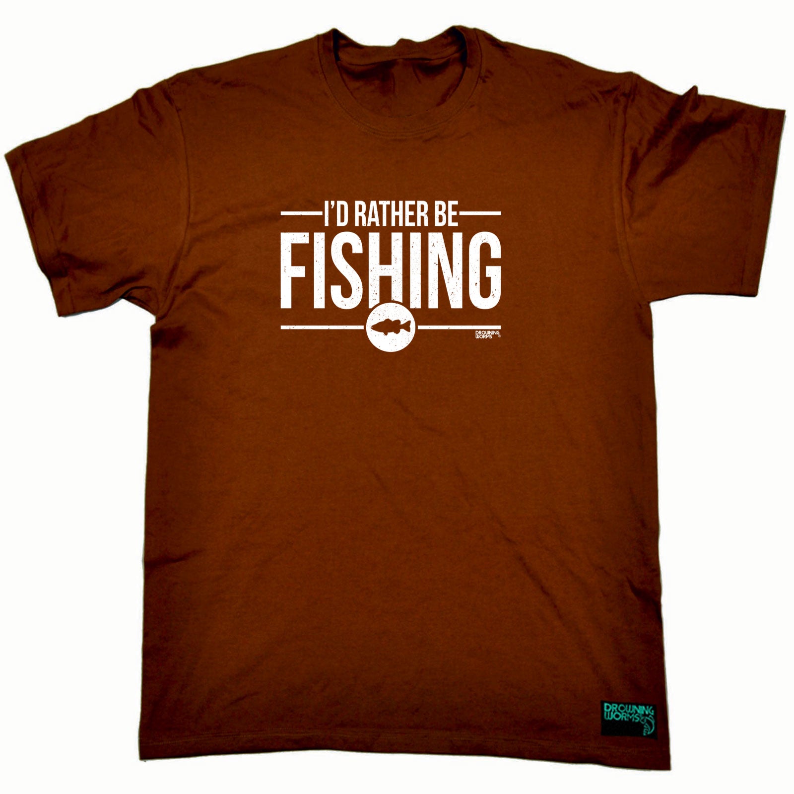 Dw Id Rather Be Fishing - Mens Funny T-Shirt Tshirts