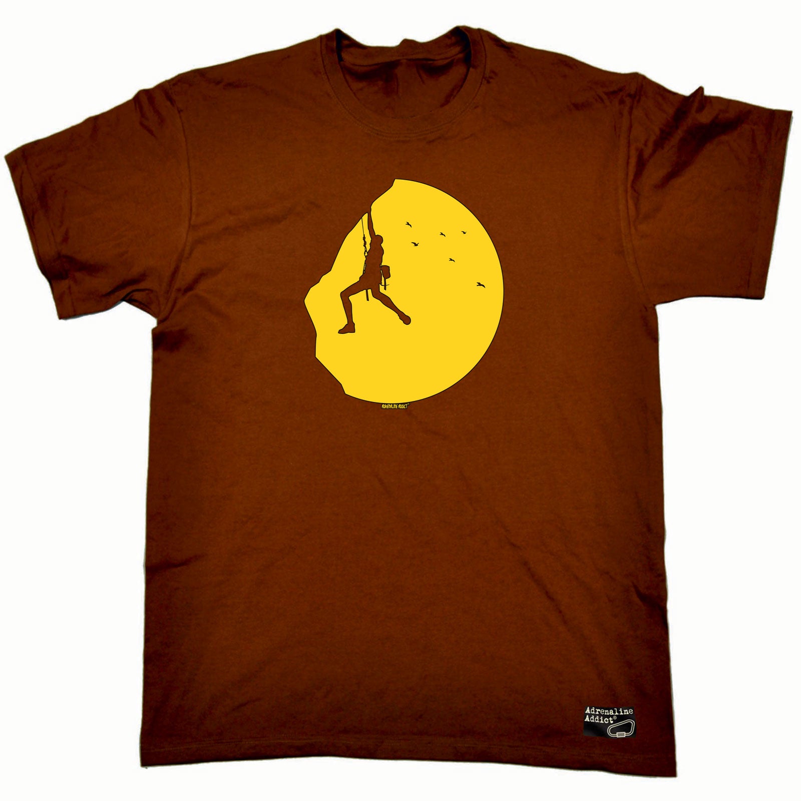 Aa Climbing Sunset - Mens Funny T-Shirt Tshirts