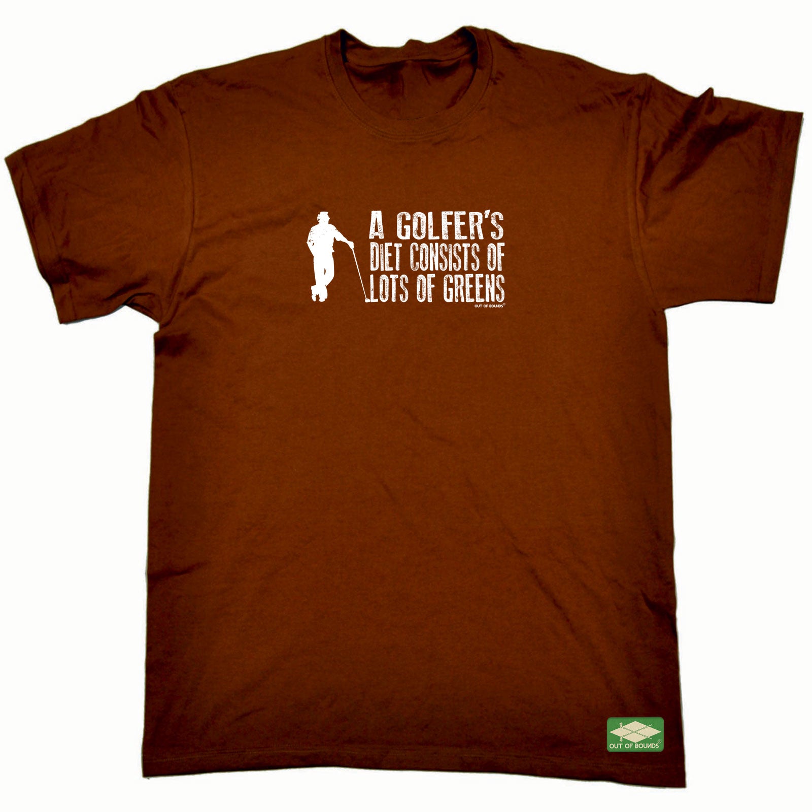 Oob A Golfers Diet Consists Greens - Mens Funny T-Shirt Tshirts