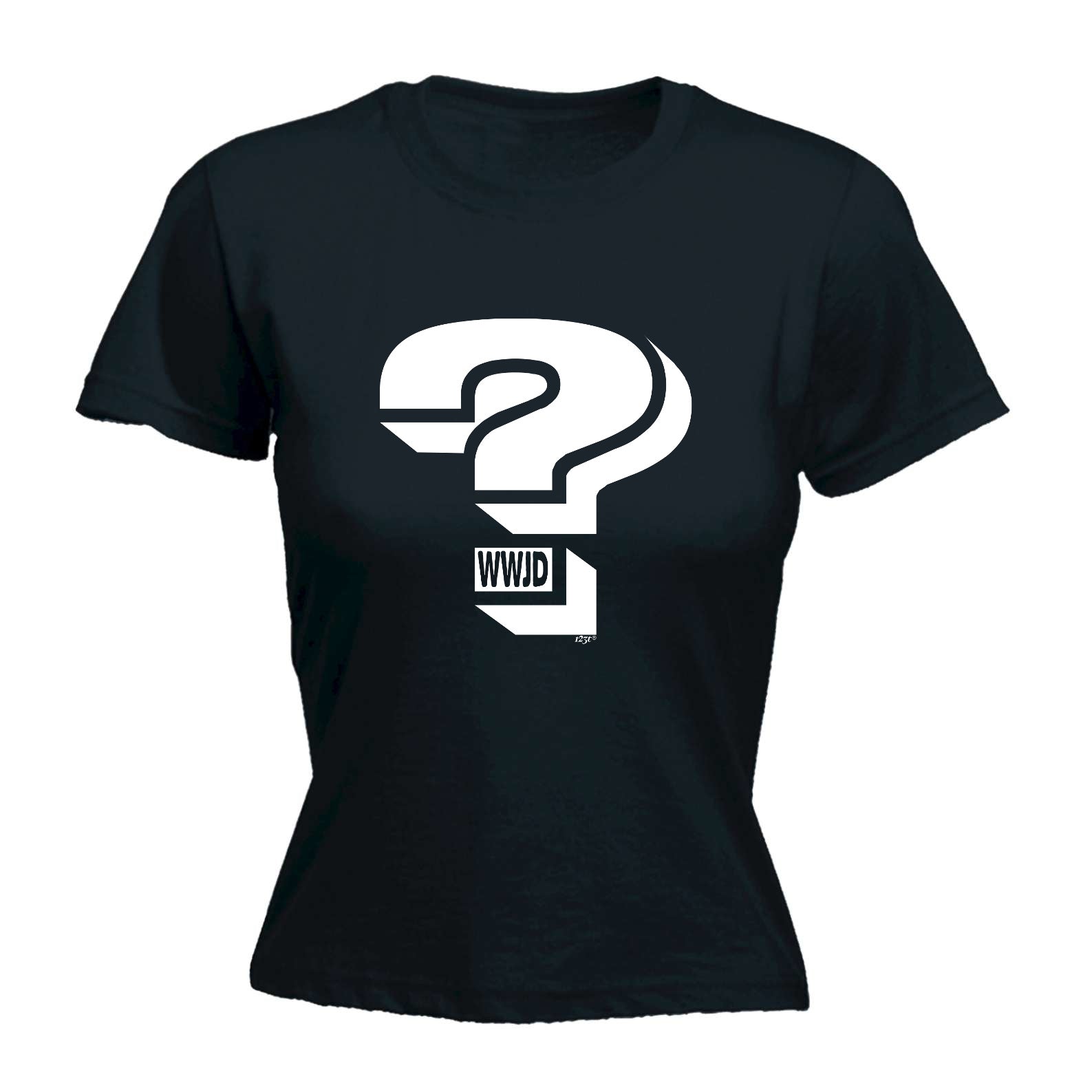 What Would Jesus Do Question Mark - Funny Womens T-Shirt Tshirt