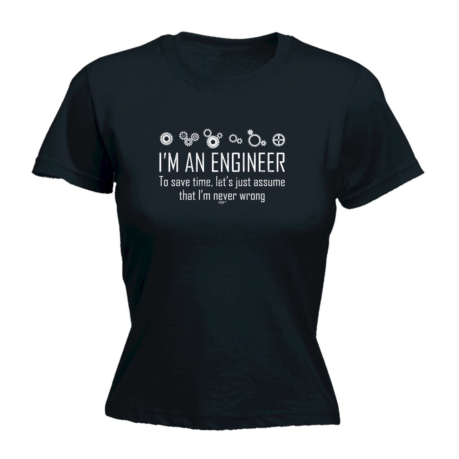 Im An Engineer To Save Time - Funny Womens T-Shirt Tshirt