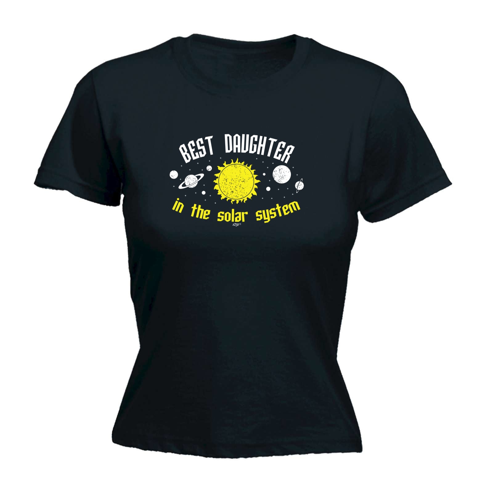 Best Daughter Solar System - Funny Womens T-Shirt Tshirt