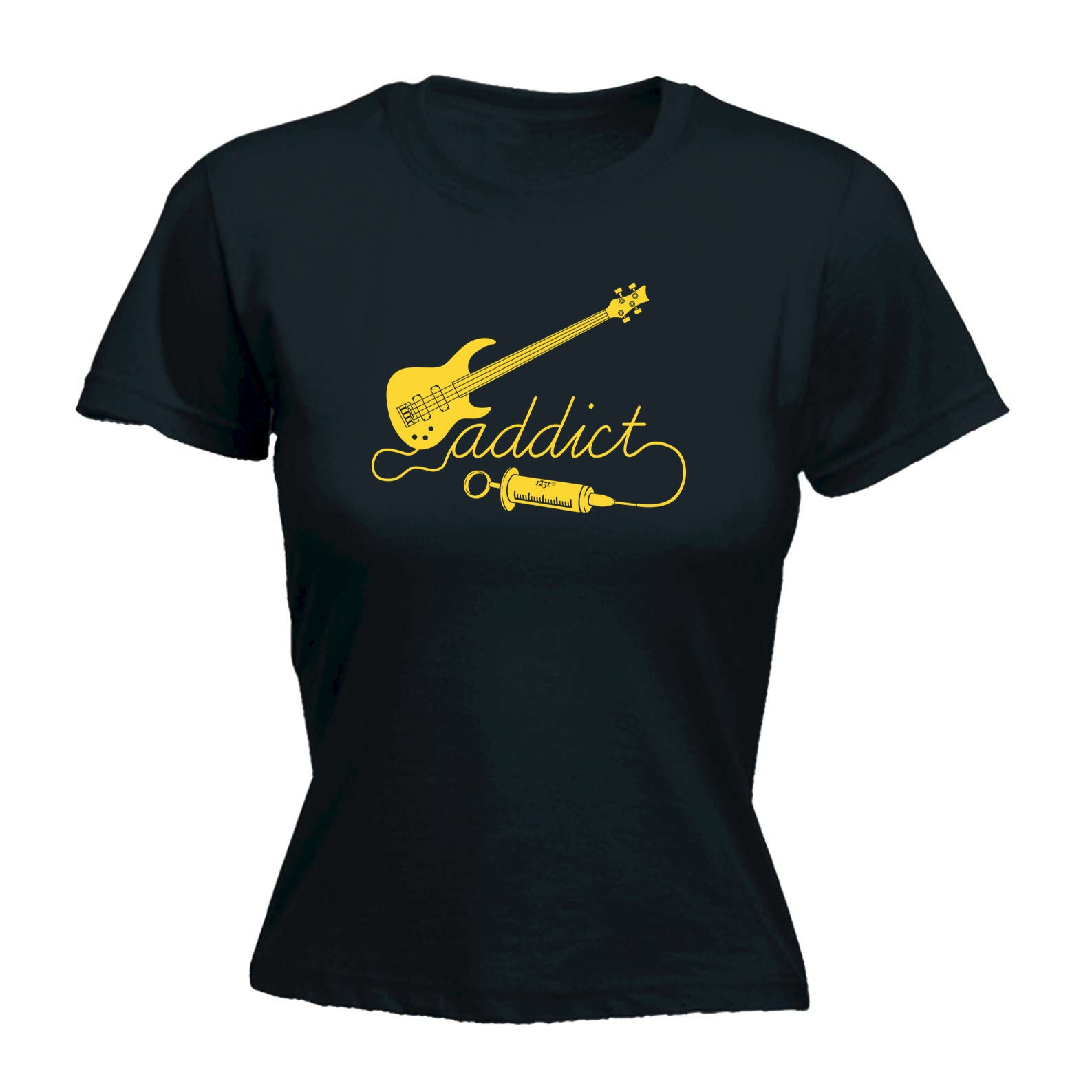 Bass Guitar Addict Music - Funny Womens T-Shirt Tshirt