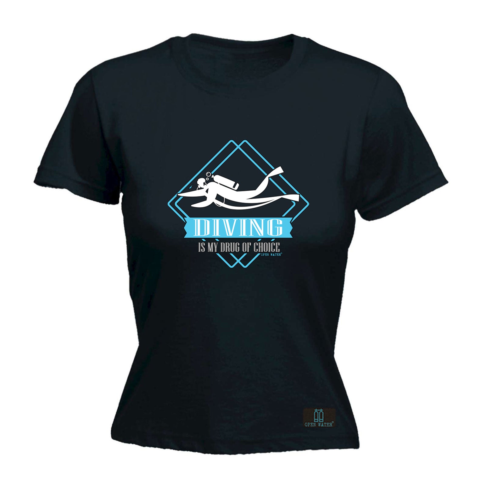 Ow Drug Of Choice Diving - Funny Womens T-Shirt Tshirt