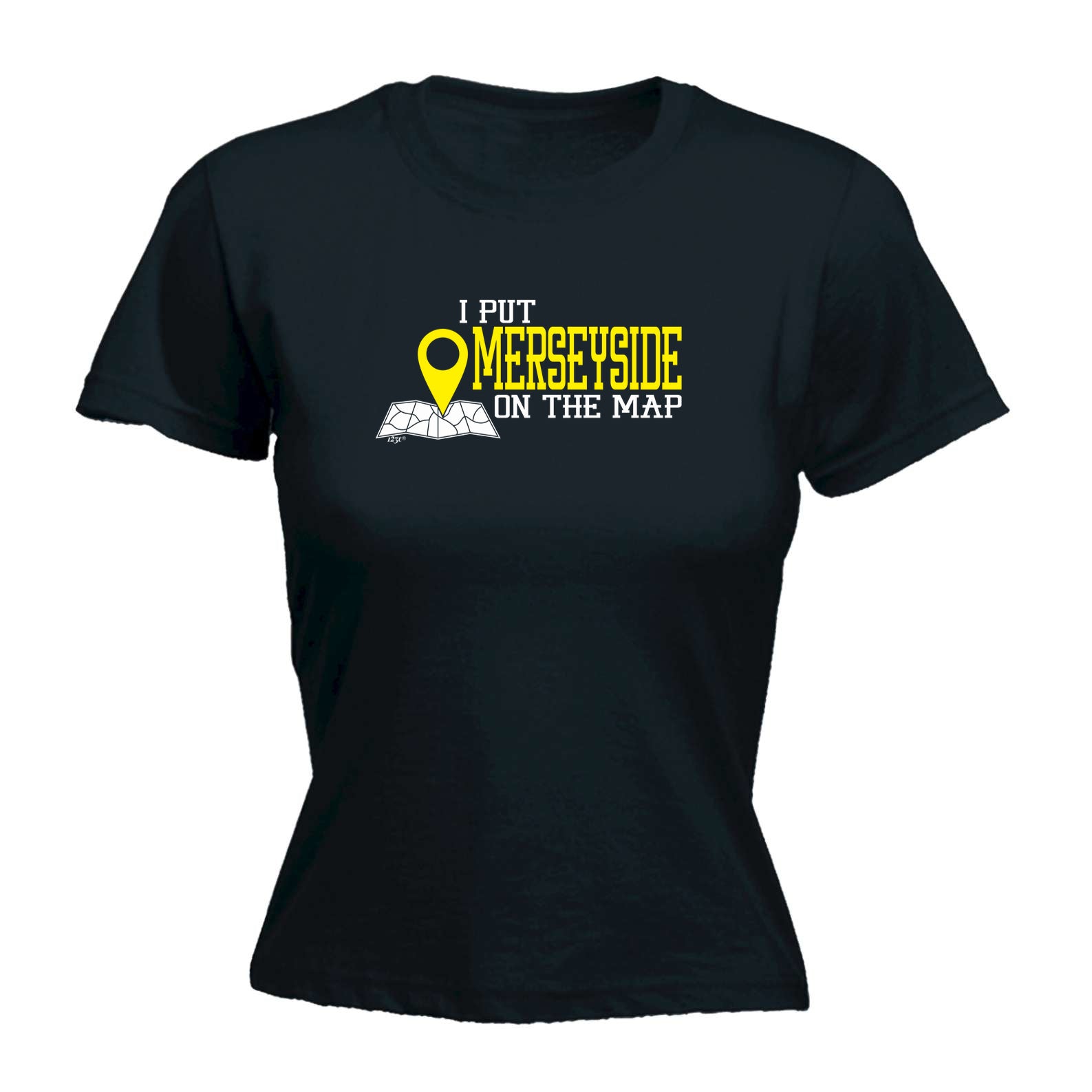 Put On The Map Merseyside - Funny Womens T-Shirt Tshirt