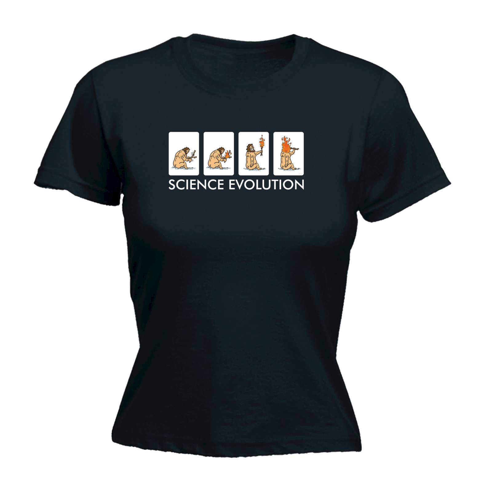 Science Evolution - Funny Womens T-Shirt Tshirt