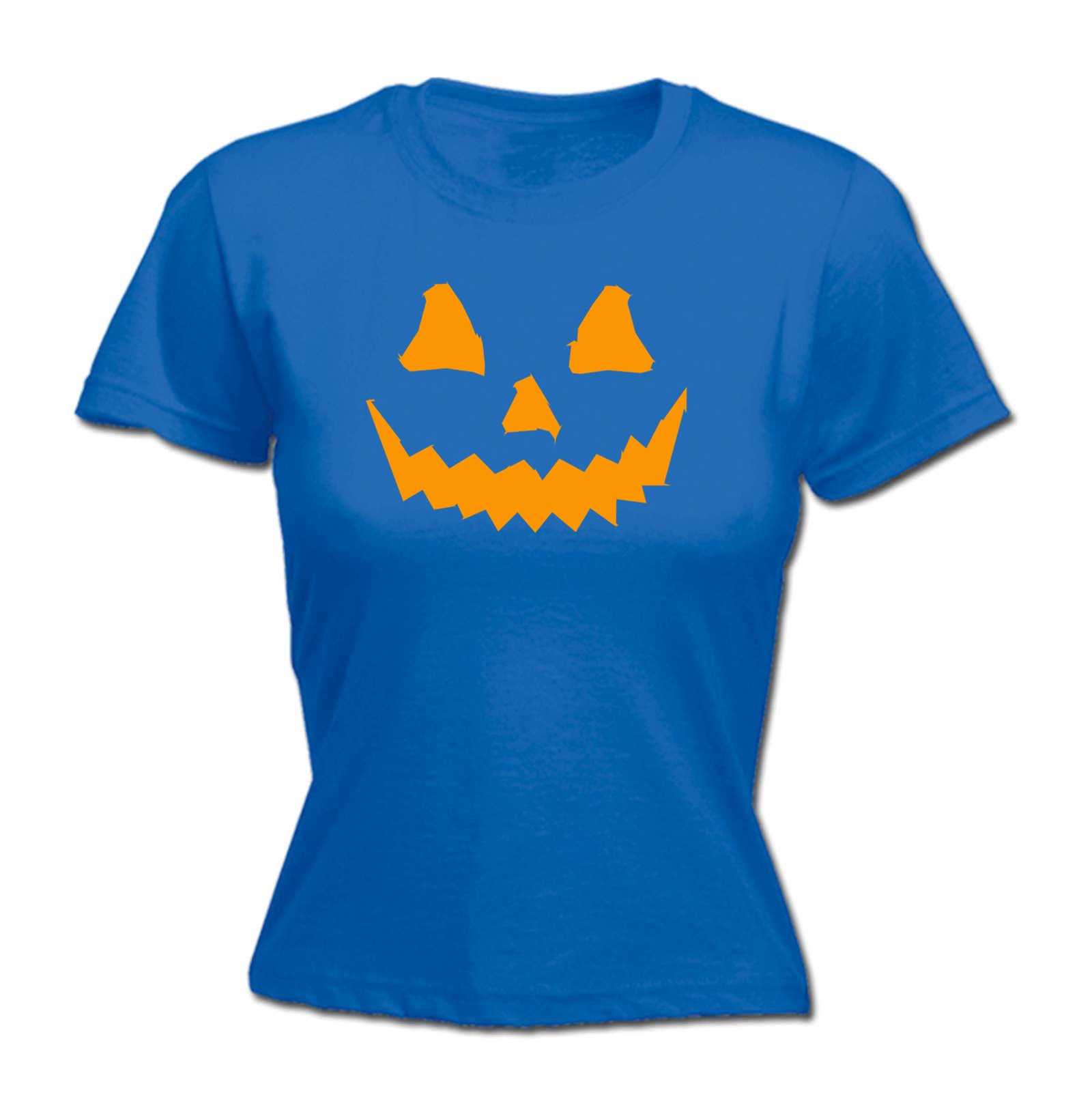 Pumpkin Smile Orange - Funny Womens T-Shirt Tshirt
