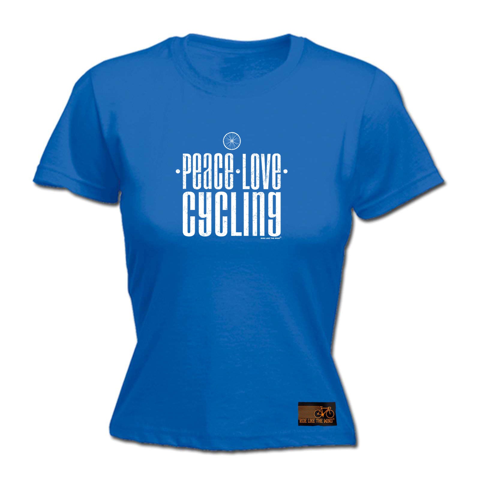 Rltw Peace Love Cycling - Funny Womens T-Shirt Tshirt