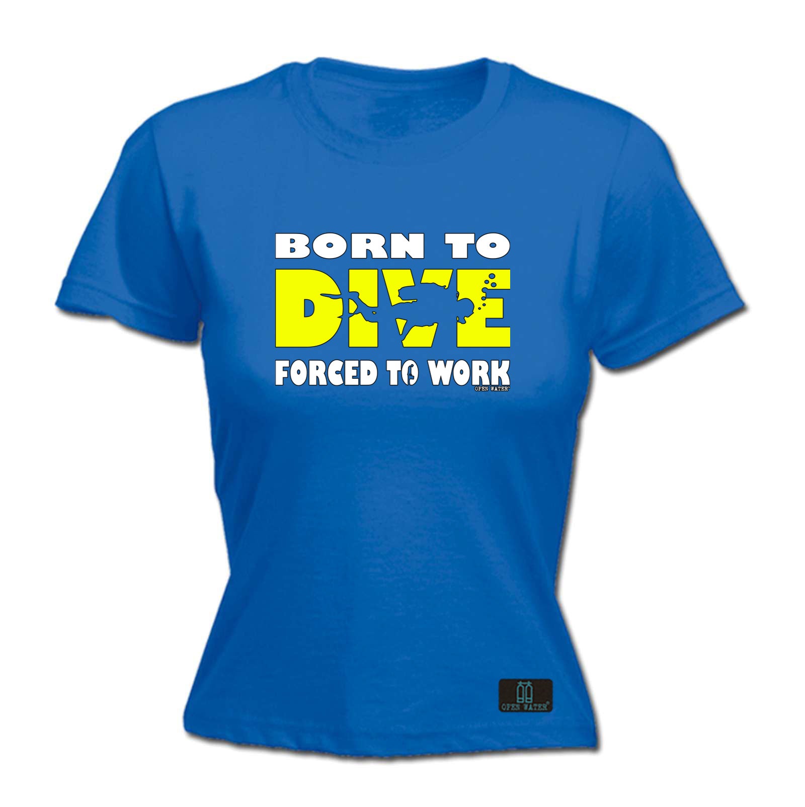 Ow Born To Dive - Funny Womens T-Shirt Tshirt