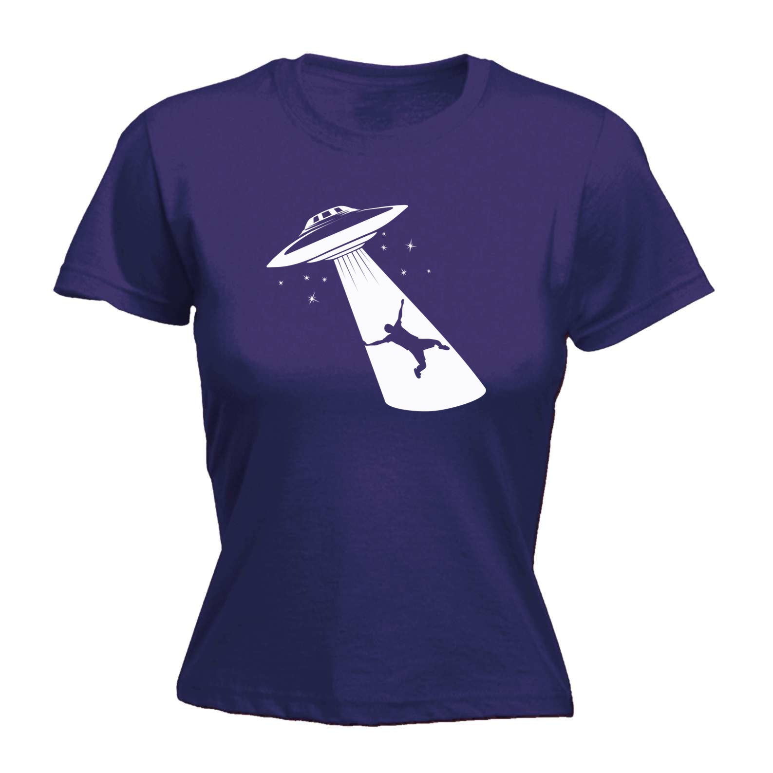 Ufo Abduction White - Funny Womens T-Shirt Tshirt