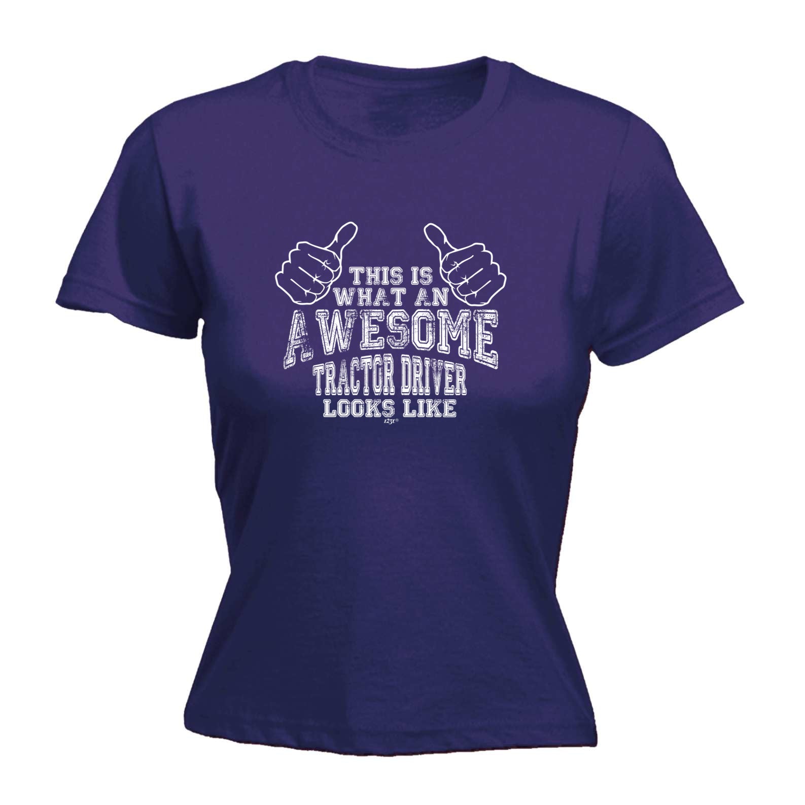 This Is What Awesome Tractor Driver - Funny Womens T-Shirt Tshirt