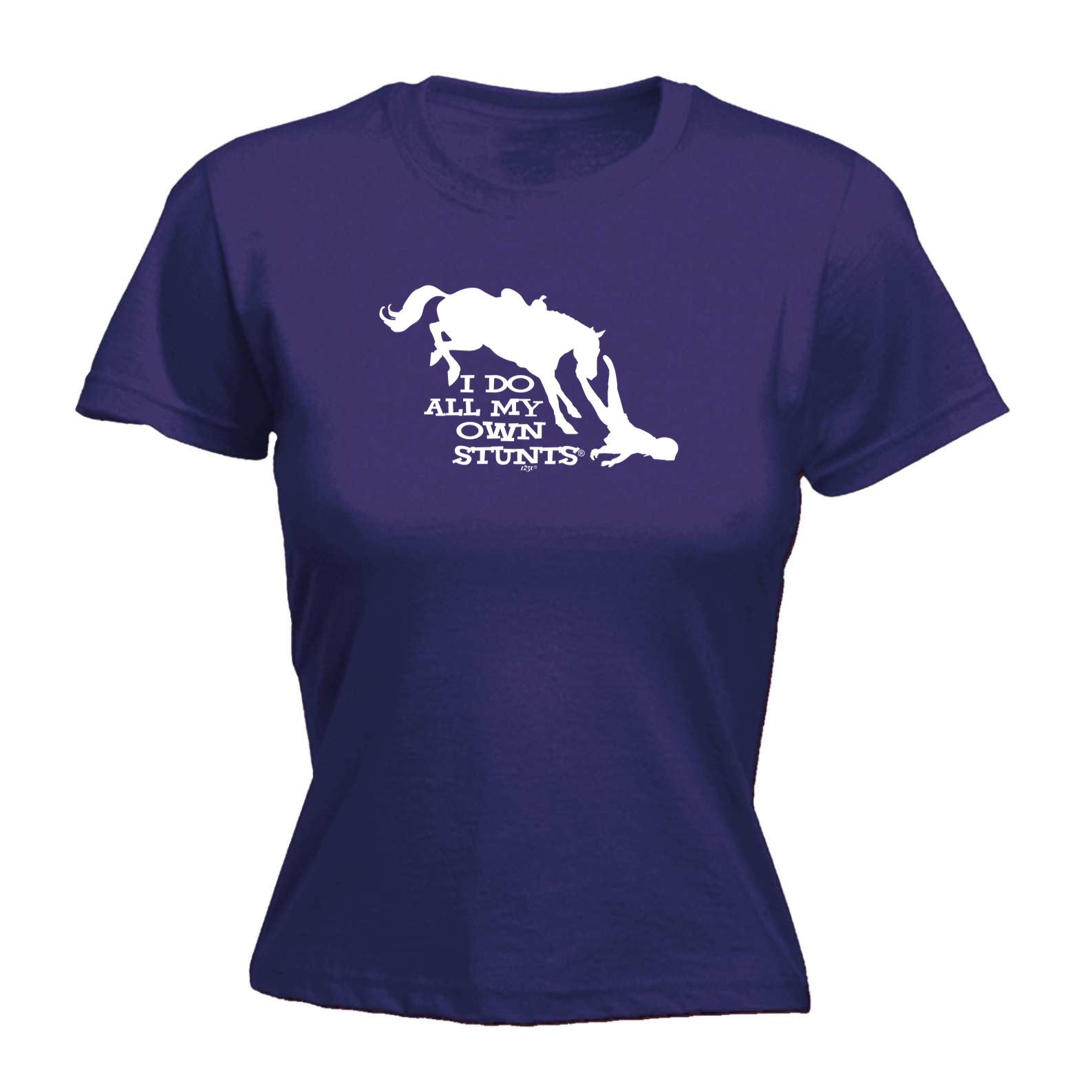 Horse Do All My Own Stunts - Funny Womens T-Shirt Tshirt