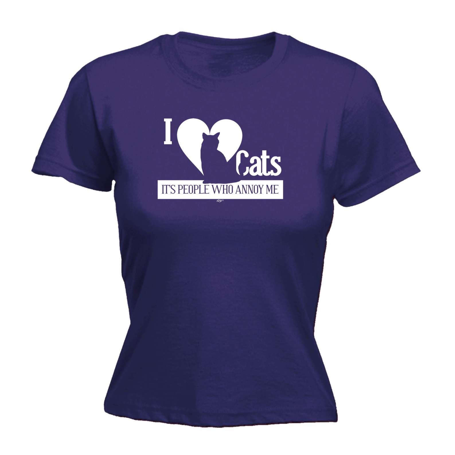 Love Cats Its People Who Annoy Me - Funny Womens T-Shirt Tshirt