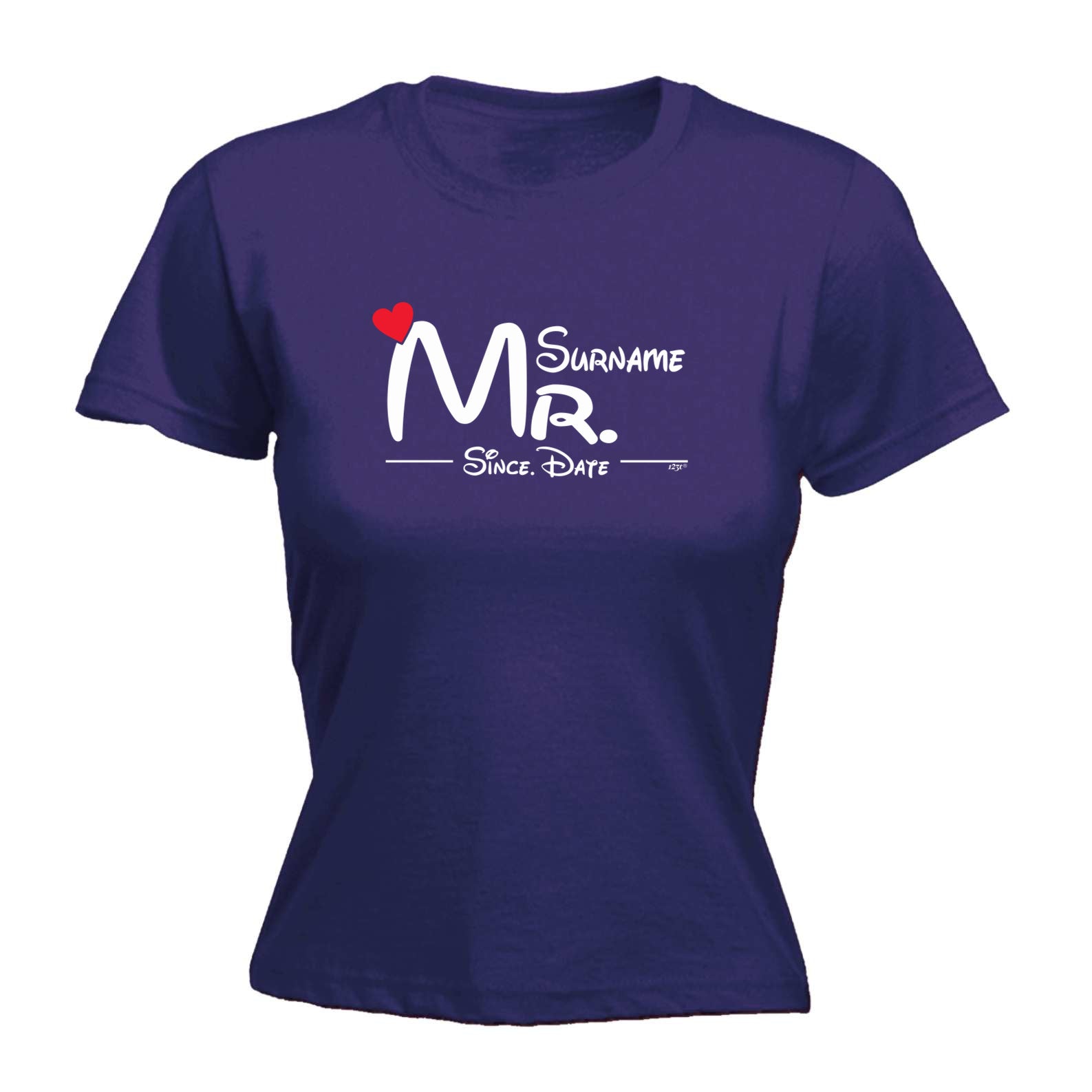 Surname Heart Mr Since - Funny Womens T-Shirt Tshirt